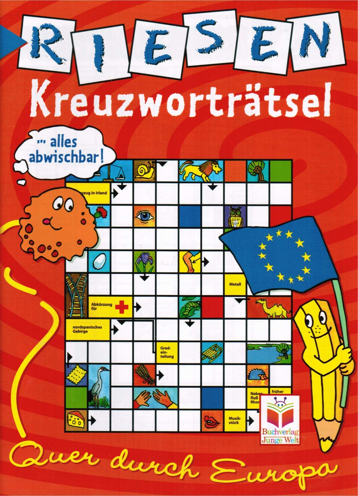 Riesenkreuzworträtsel (alles abwischbar): Quer durch Europa. Books