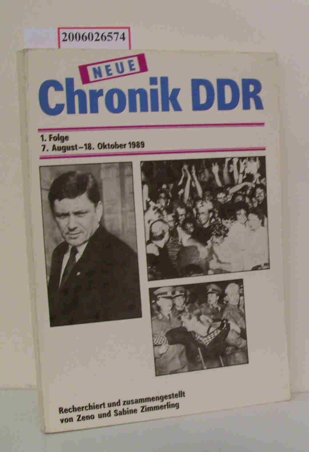 Neue Chronik DDR. 3. Folge, 24. November-22. Dezember 1989 German history