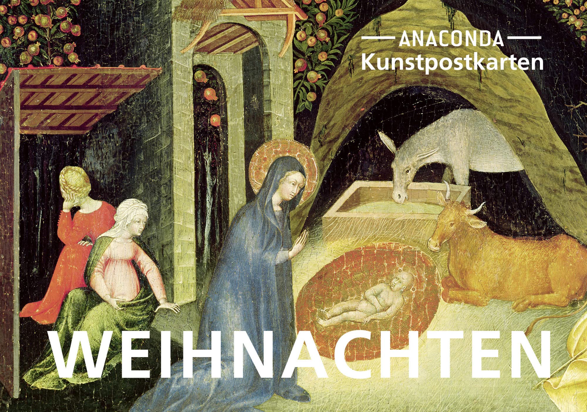 Postkarten-Set Weihnachten: 18 Kunstpostkarten mit verschiedenen Motiven – Engel, Heilige Familie, Weihnachtsmarkt – für persönliche Weihnachtsgrüße ... Cent pro Karte (Anaconda Postkarten, Band 32) Film, Art & Culture