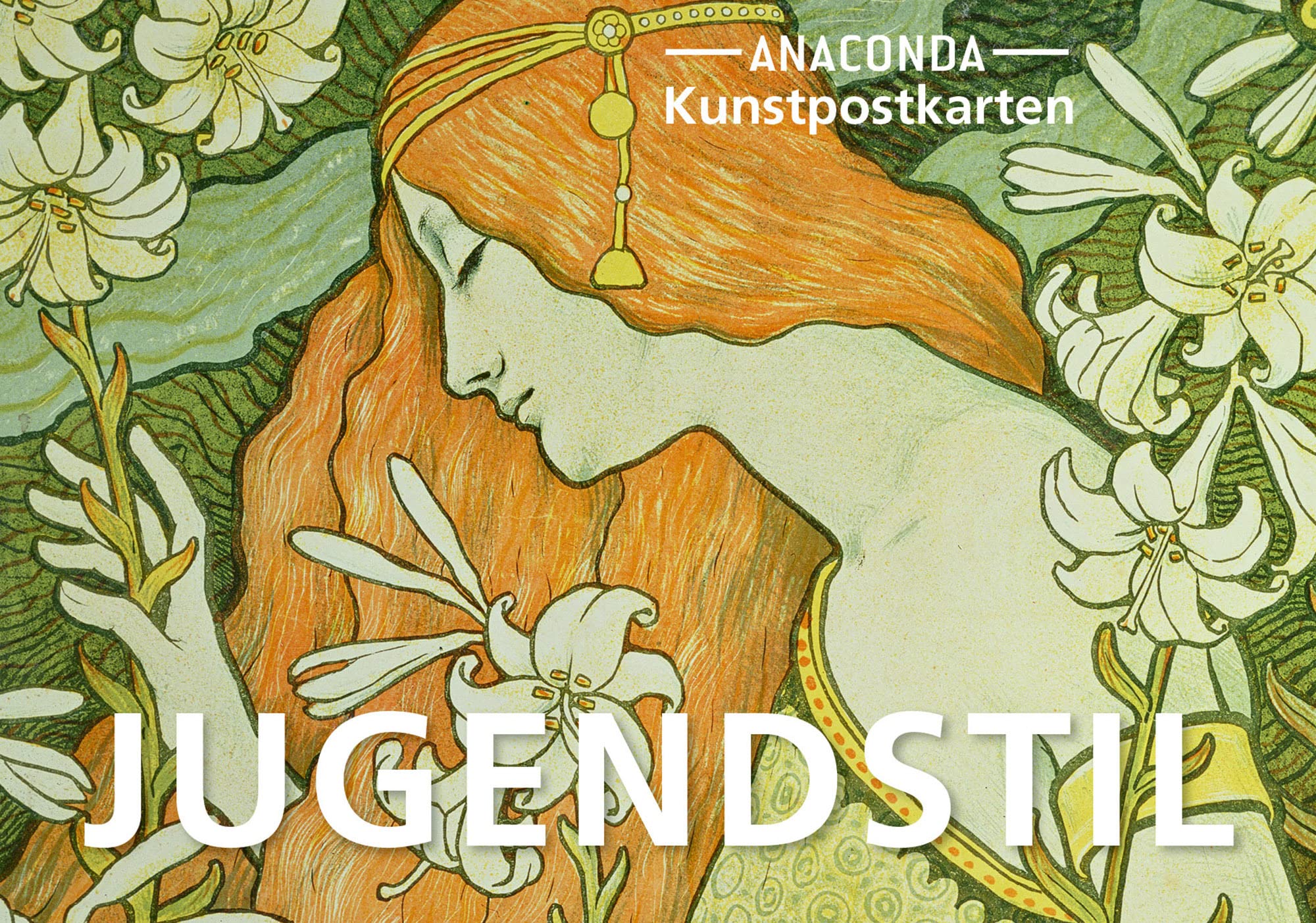 Postkarten-Set Jugendstil: 18 Kunstpostkarten aus hochwertigem Karton. ca. 0,28€ pro Karte (Anaconda Postkarten, Band 35) Film, Art & Culture