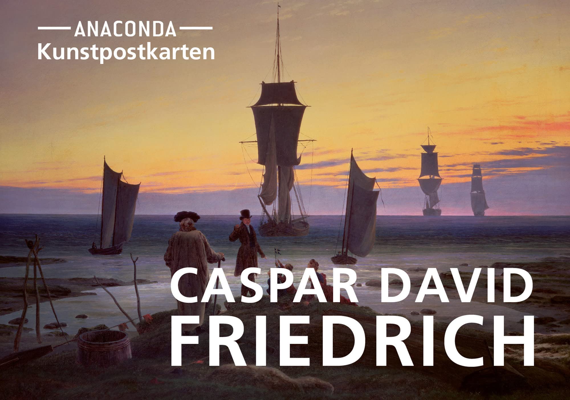 Postkarten-Set Caspar David Friedrich: 18 Kunstpostkarten aus hochwertigem Karton. ca. 0,28€ pro Karte (Anaconda Postkarten, Band 34) Film, Art & Culture