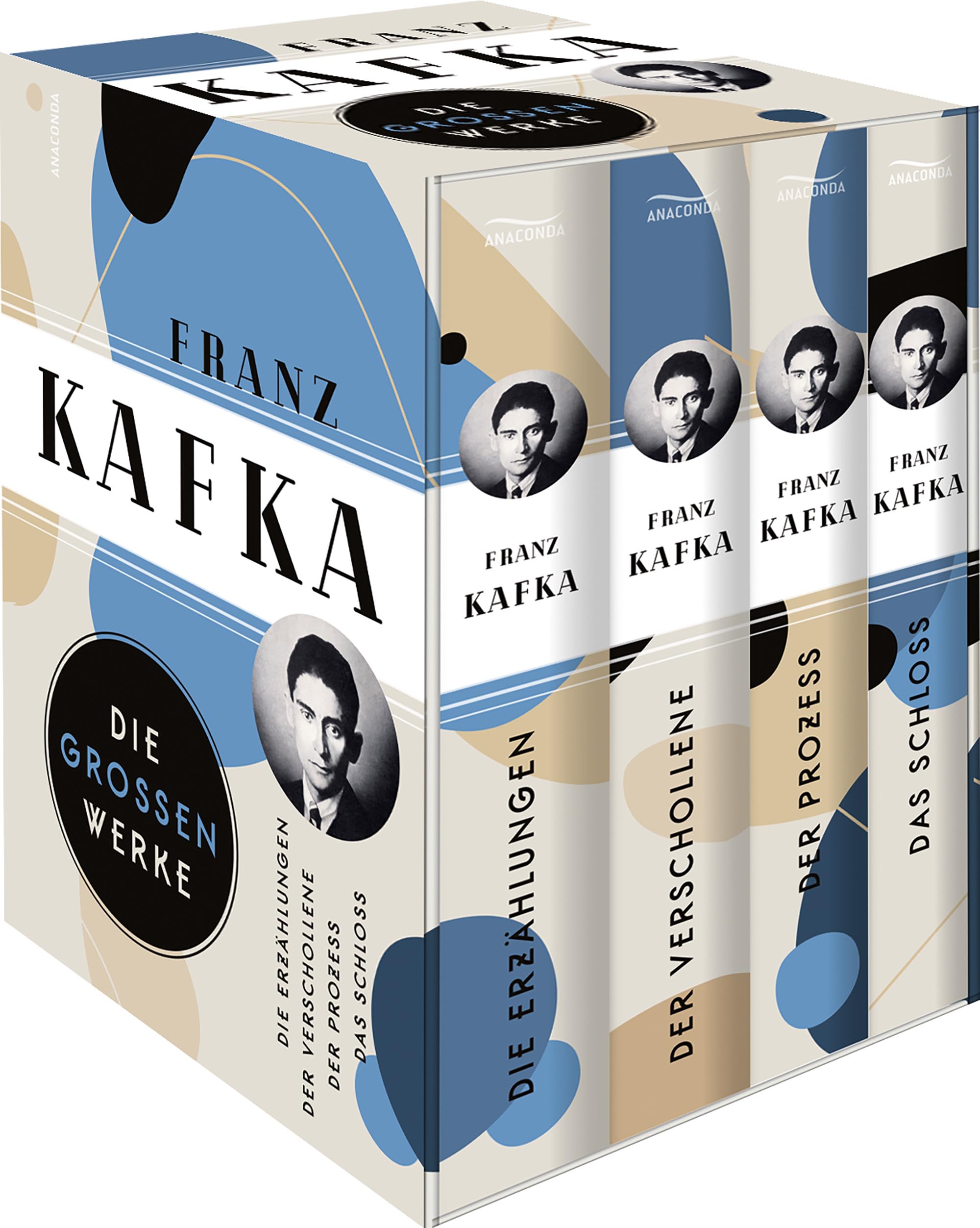 Franz Kafka, Die großen Werke (Die Erzählungen - Der Verschollene - Der Prozess - Das Schloss) (4 Bände im Schuber) Classics