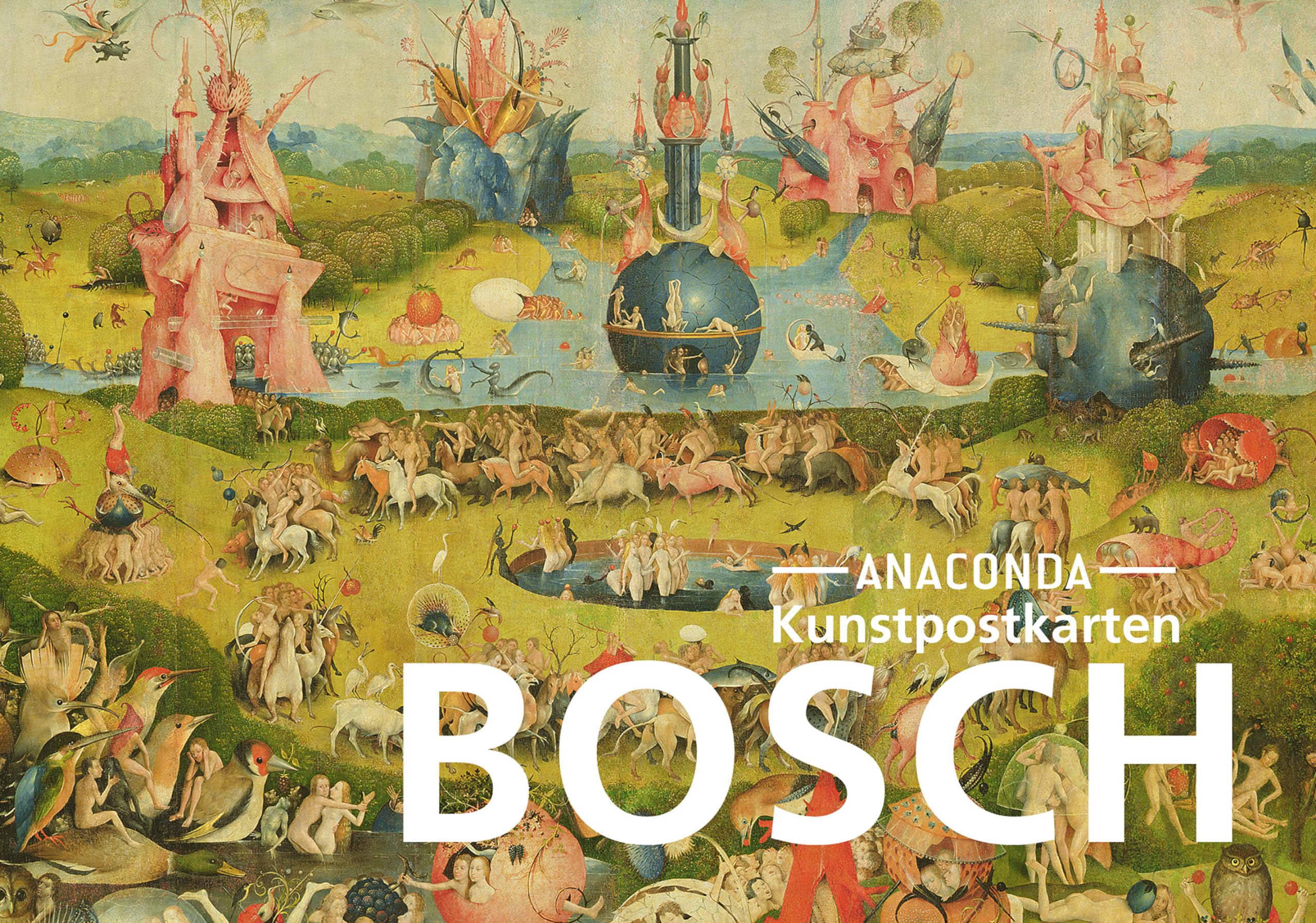 Postkarten-Set Hieronymus Bosch: 18 Kunstpostkarten aus hochwertigem Karton. ca. 0,28€ pro Karte (Anaconda Postkarten, Band 74) Film, Art & Culture