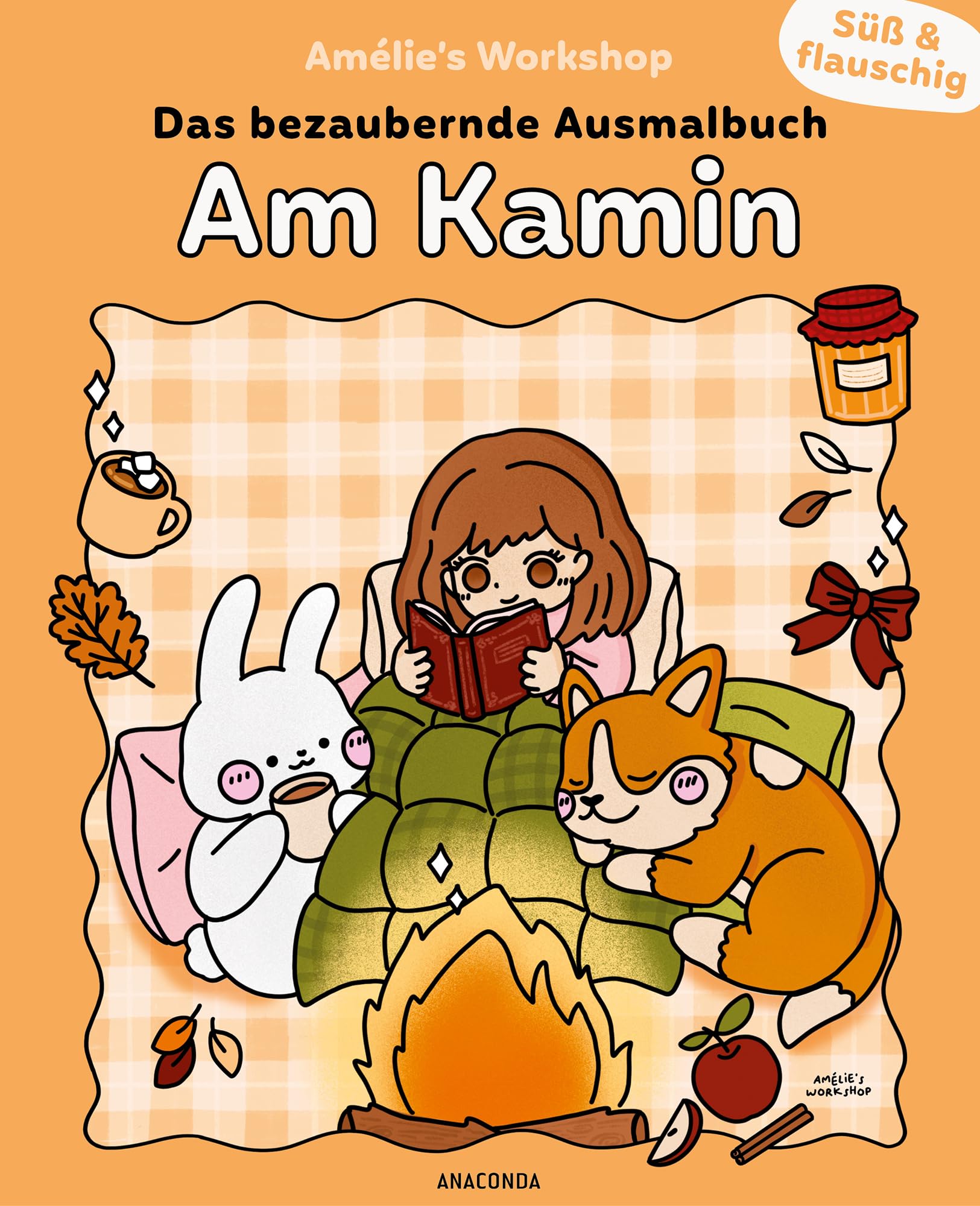 Süß und flauschig: Am Kamin - das bezaubernde Ausmalbuch Film, Art & Culture