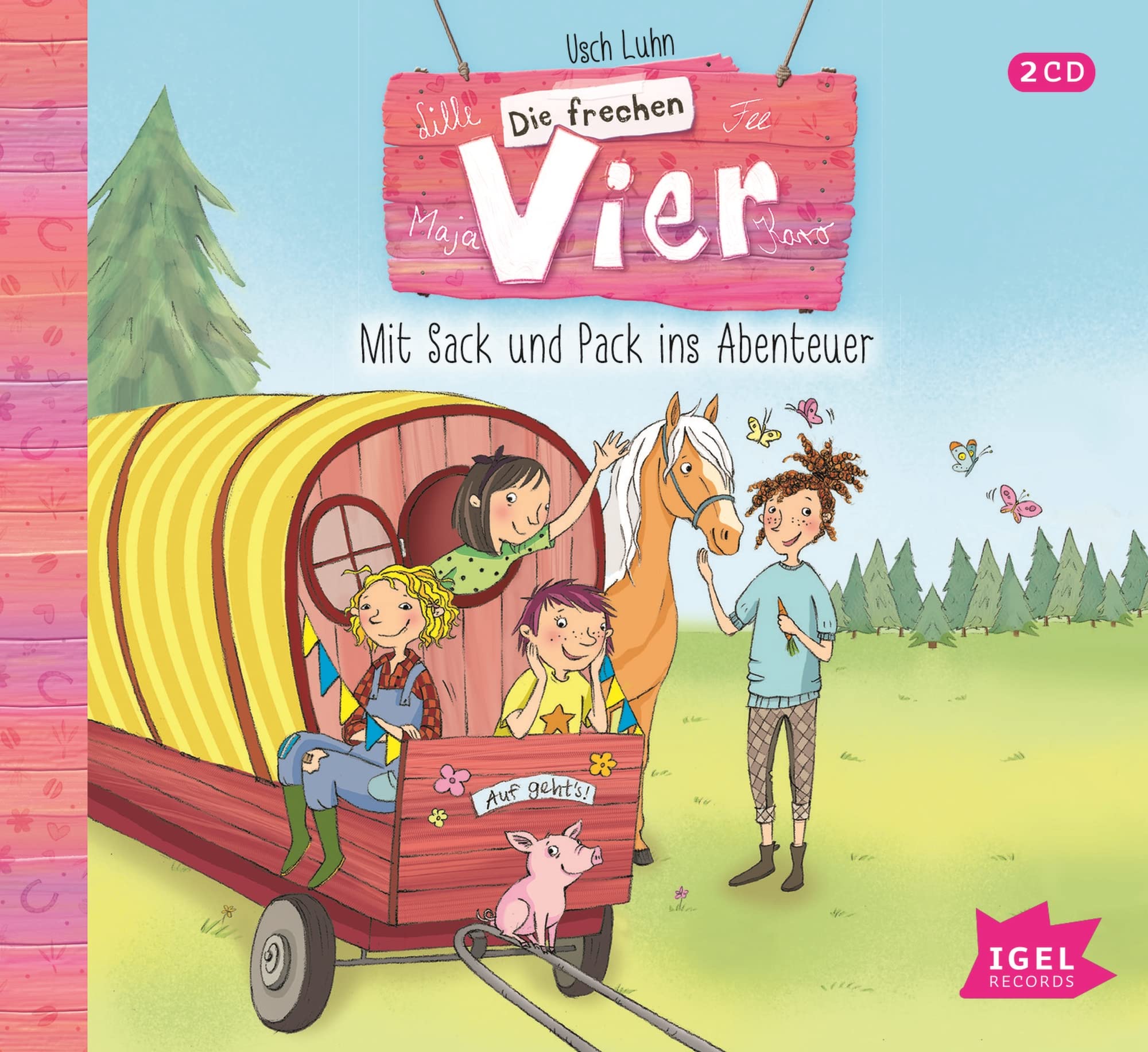 Die frechen Vier 3. Mit Sack und Pack ins Abenteuer Novels & Short Stories