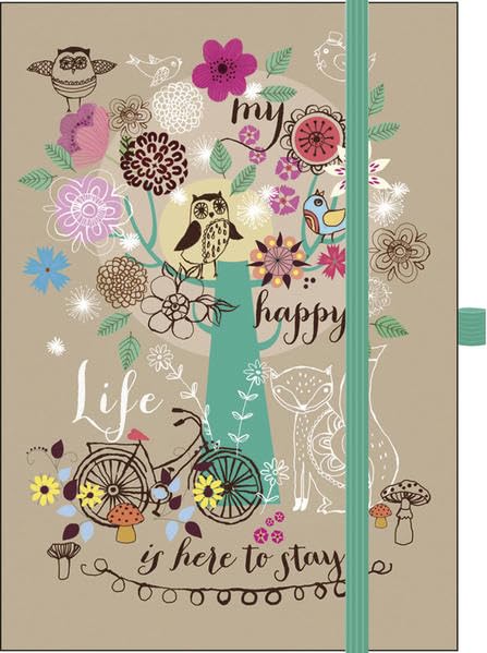 Premium Notes Big "My happy life": Notizbuch mit hochwertiger Folienveredelung und Prägung Essays & Short Stories
