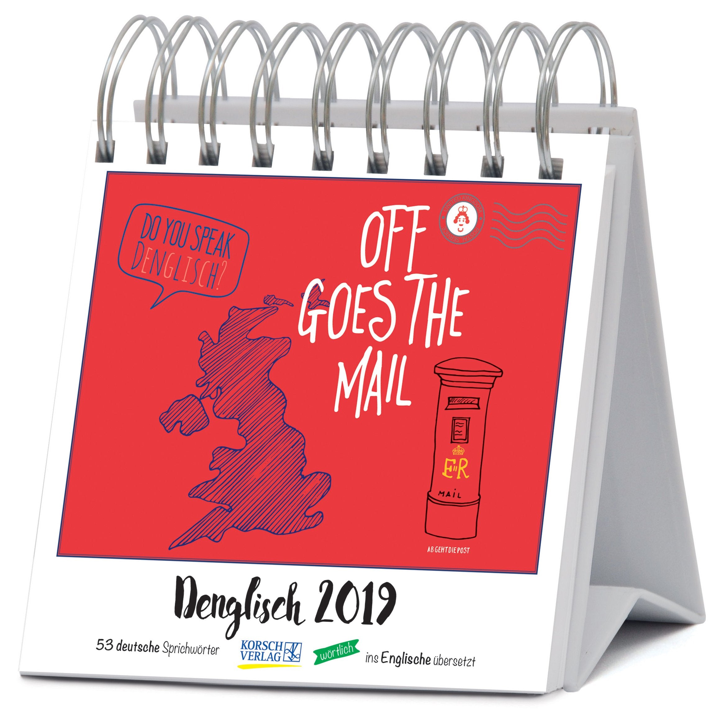 Denglisch (PK-Wo) 235819 2019: Aufstellbarer Typo-Art Postkartenkalender. Jede Woche ein neuer Spruch. Hochwertiger Wochenkalender für den Schreibtisch Film, Art & Culture