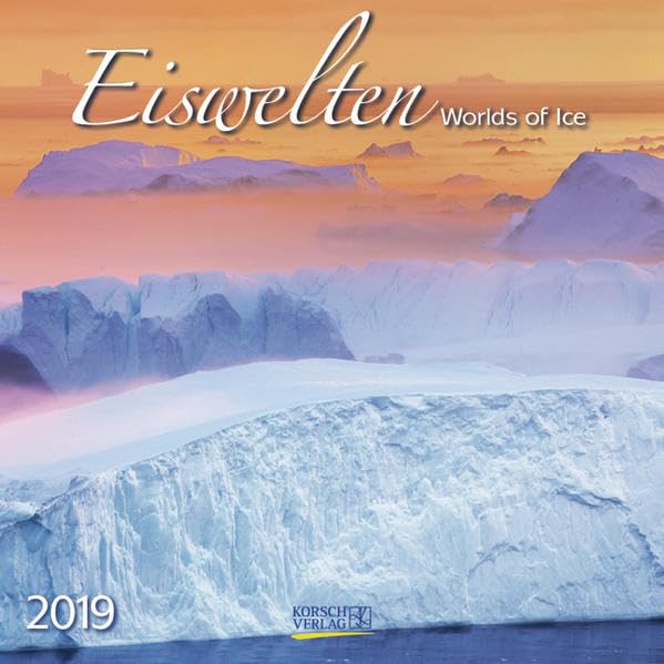 Eiswelten (BK) 227219 2019: Broschürenkalender mit Ferienterminen. Atemberaubende Bilder von Gletschern und Eis-wasser. 30 x 30 cm - Wandkalender Leisure, Home & Garden