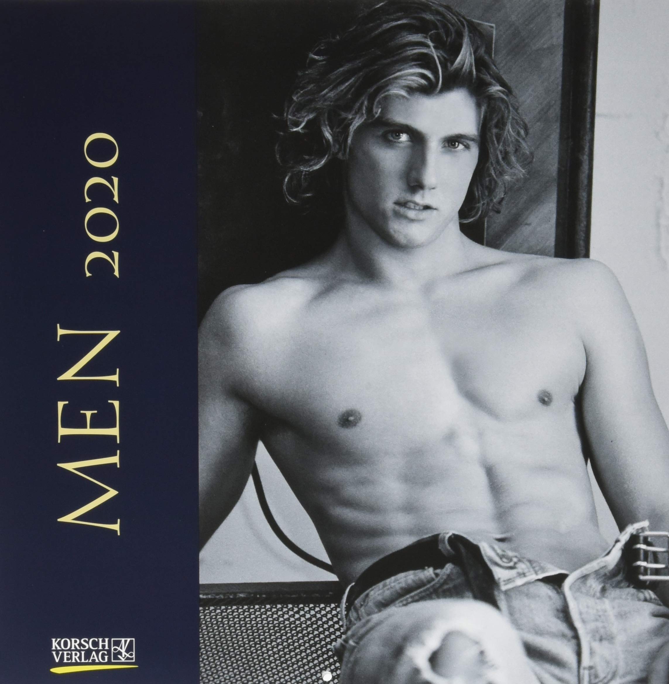 Men 2020: Broschürenkalender mit Ferienterminen. Erotik-Kalender in schwarz weiß. 30 x 30 cm Calendars