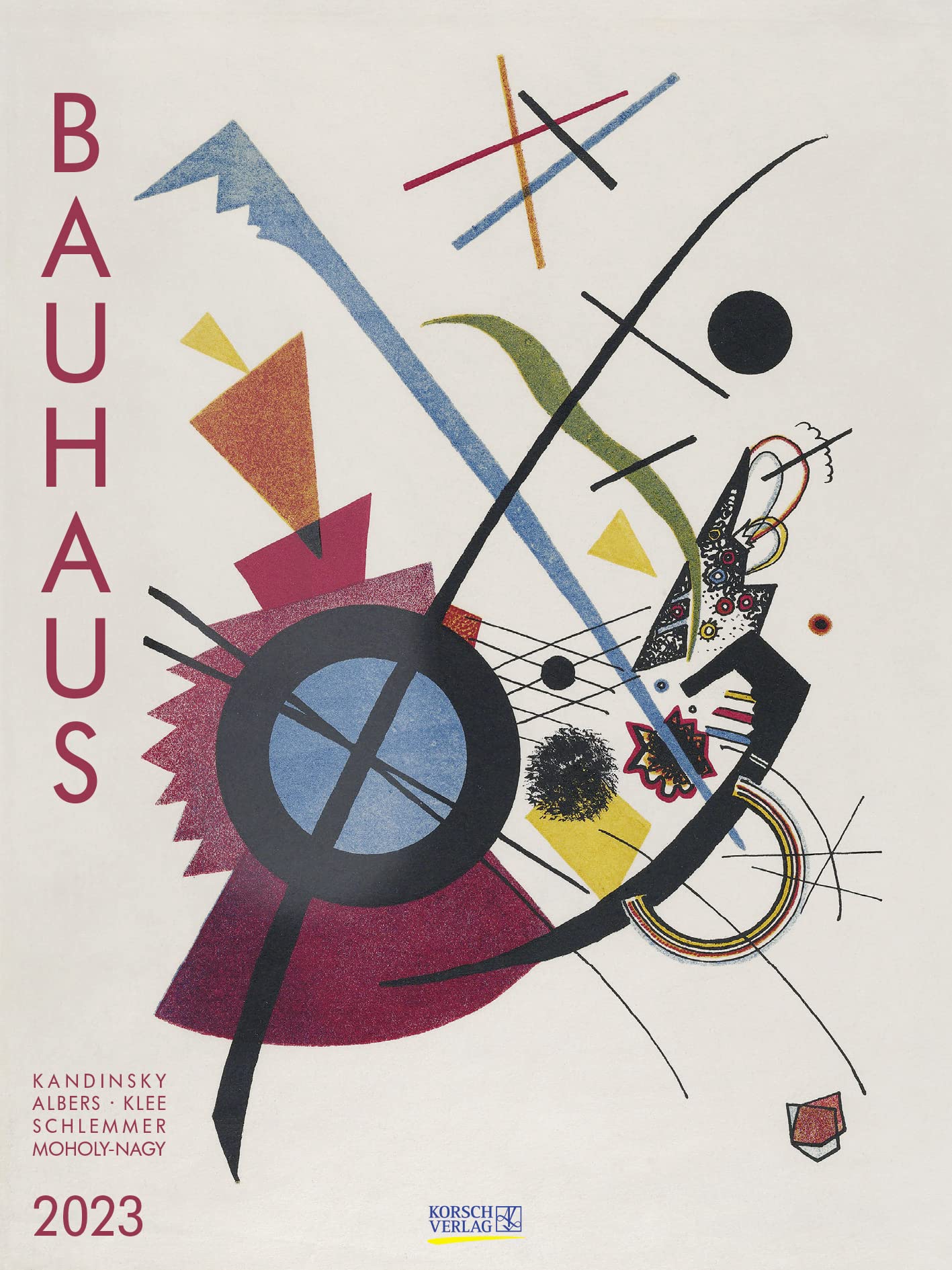 Bauhaus 2023: Großer Kunstkalender. Hochwertiger Wandkalender mit Meisterwerken des Bauhaus Stils. Kunst Gallery Format: 48 x 64 cm. Film, Art & Culture