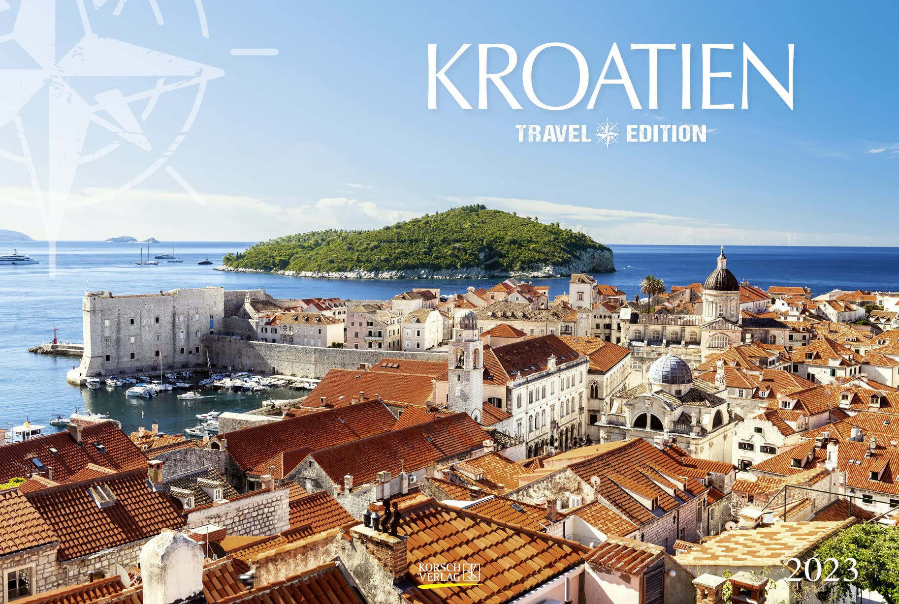 Kroatien 2023: Großer Foto-Wandkalender mit Bildern aus einem der beliebtesten Reiseziele Europas. Travel Edition mit Jahres-Wandplaner. PhotoArt Panorama Querformat: 58x39 cm. Photography