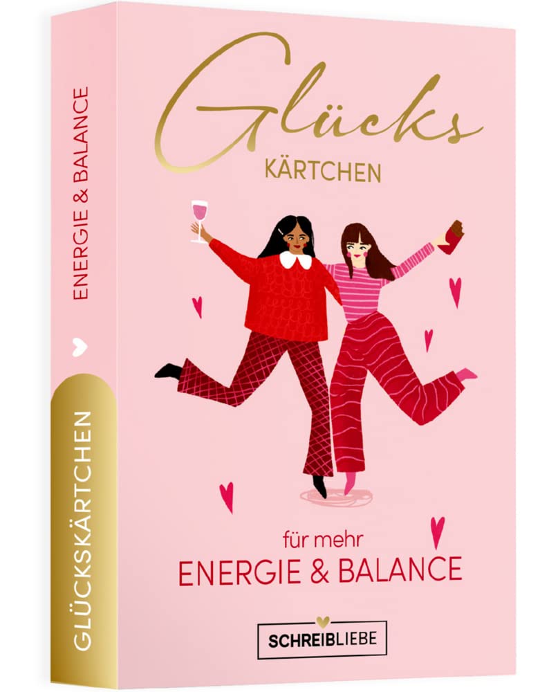 Energie & Balance: 40 Glückskärtchen für mehr Achtsamkeit, Dankbarkeit und Selbstliebe, Glücks-Impulse für jeden Tag - SchreibLiebe Leisure, Home & Garden