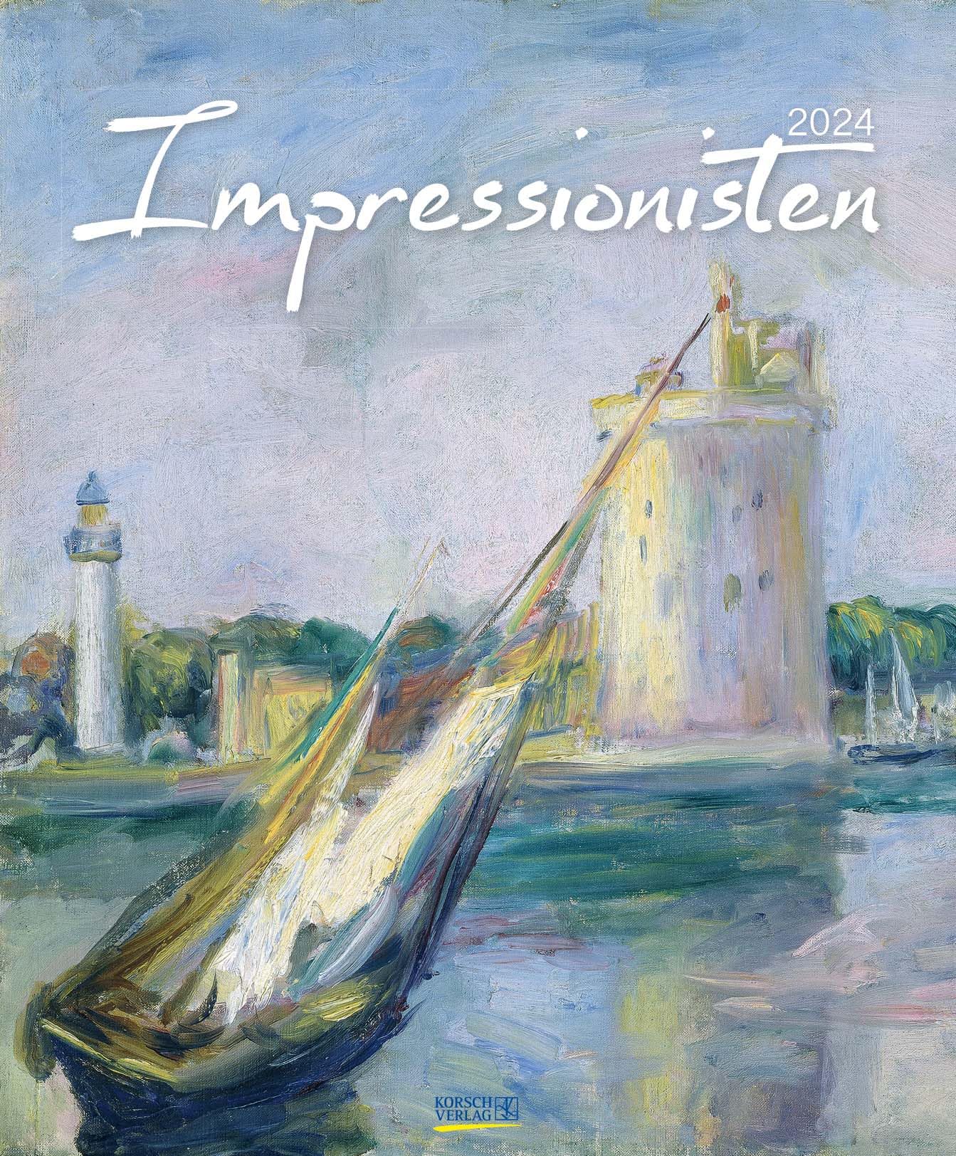 Impressionisten 2024: Kunstkalender mit Werken aus dem Impressionismus. Großer Wandkalender mit Meisterwerken der Epoche. Format: 45,5 x 55 cm. Film, Art & Culture