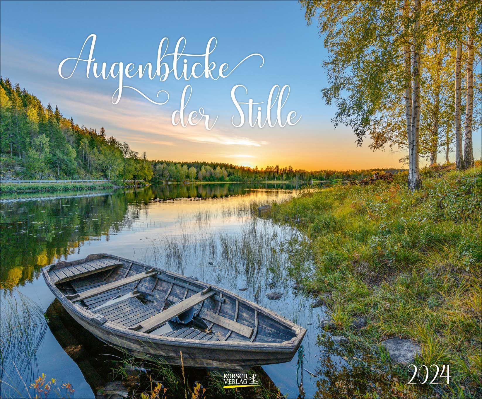 Augenblicke der Stille 2024: Wandkalender groß. Fotokunst-Kalender mit romantischen Aufnahmen von Landschaften. Großformat: 55 x 45,5 cm. Leisure, Home & Garden