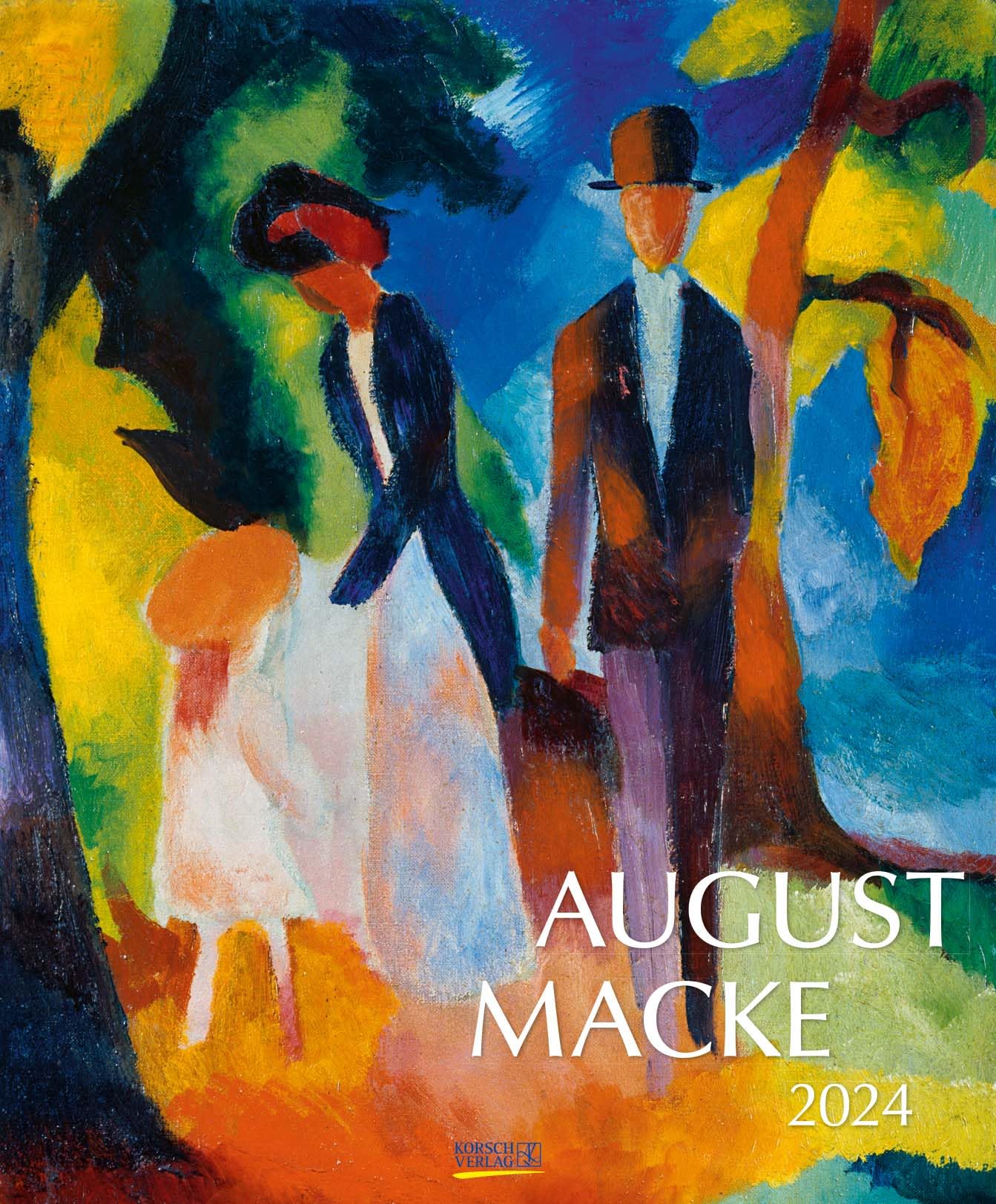August Macke 2024: Kunstkalender mit Werken des Künstlers August Macke. Großer Wandkalender mit Meisterwerken aus dem Expressionismus. Format: 45,5 x 55 cm. Film, Art & Culture