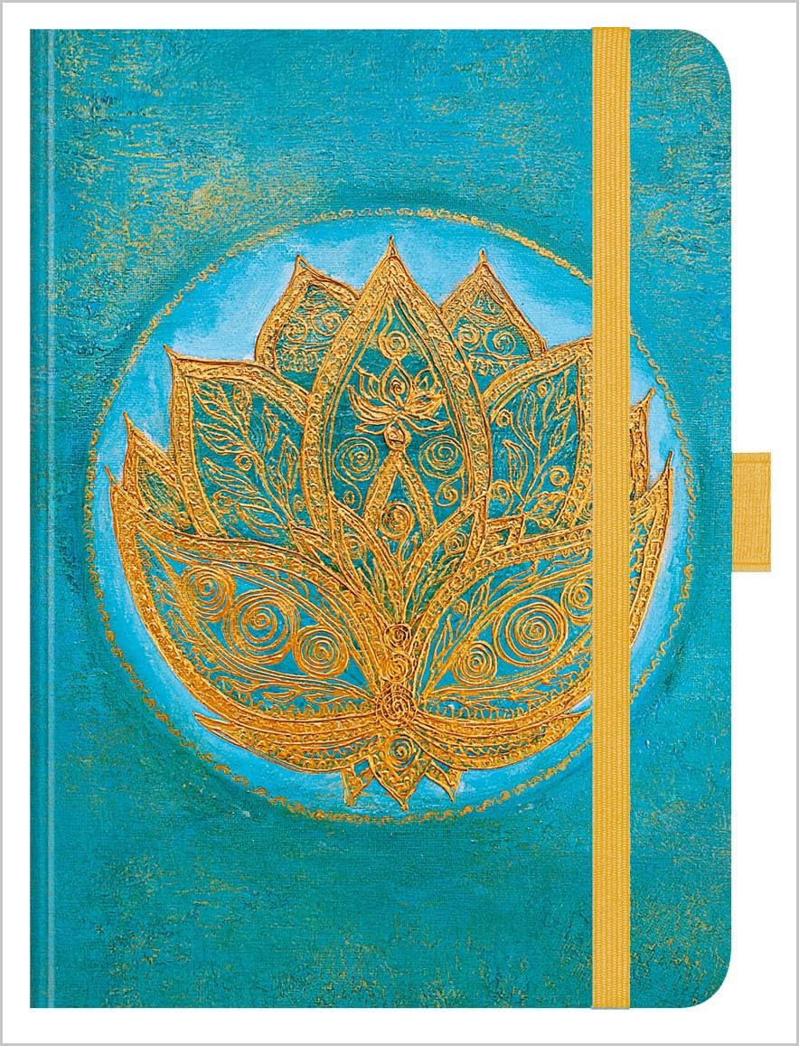Premium Timer Big "Lotus" 2024: Hochwertiger Buchkalender. Terminplaner mit Wochenkalendarium, Gummiband und Stifthalter. 12 x 17 cm Calendars