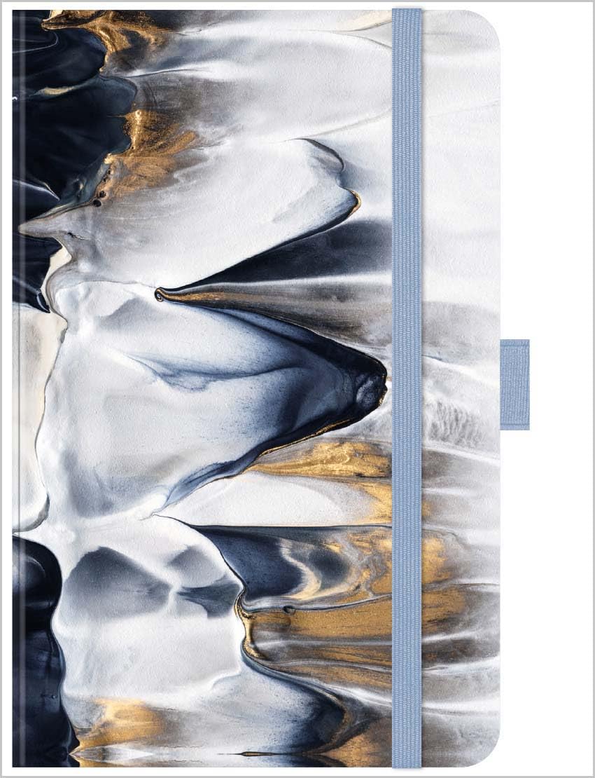 Premium Timer Small "Abstract Flow" 2024: Buchkalender - Terminplaner mit hochwertiger Folienveredelung und Prägung. 9 x 14 cm book