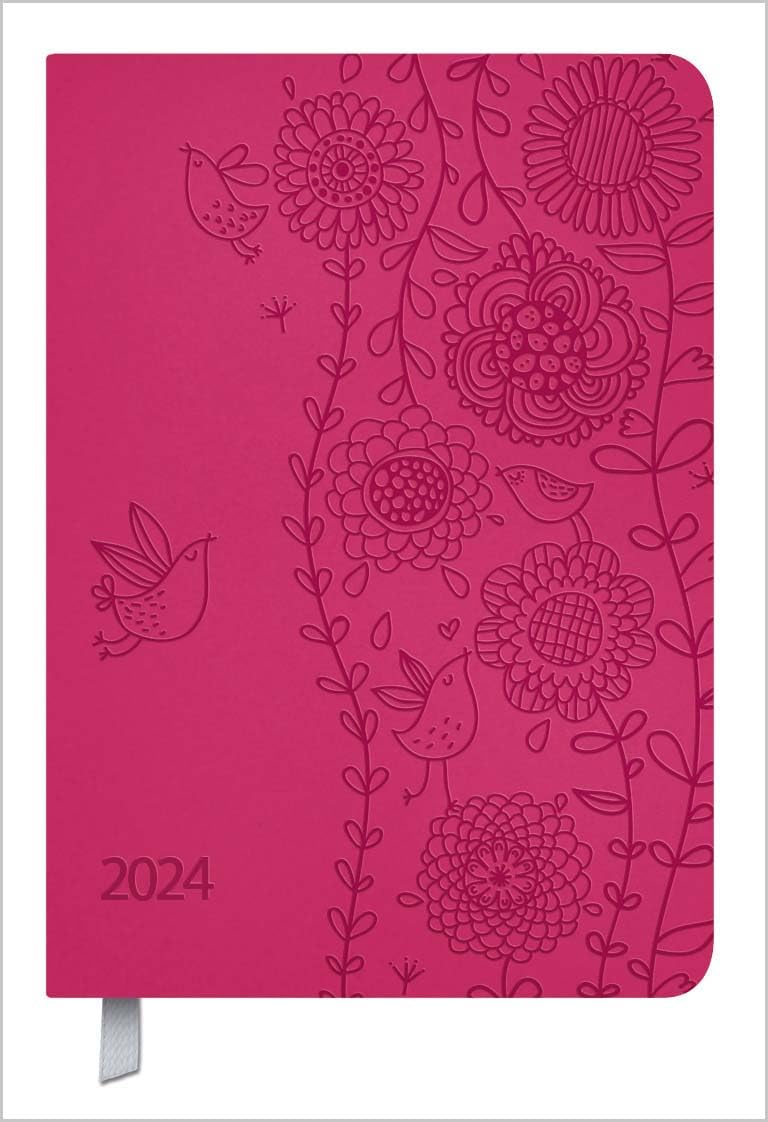 Timer Soft Touch pink 2024: Terminplaner in Lederoptik. Terminkalender mit Wochenübersicht und Lesezeichenband. Taschenkalender im Format: 11 x 16 cm Books