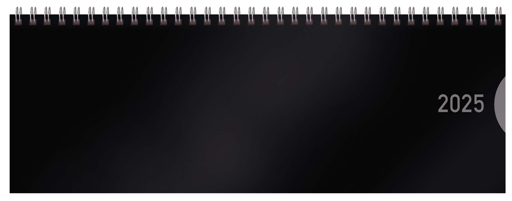 Tischquerkalender Classic Colourlux schwarz 2025: 1 Woche 1 Seite; Bürokalender mit nützlichen Zusatzinformationen; Format: 29,8 x 10,5 cm Books