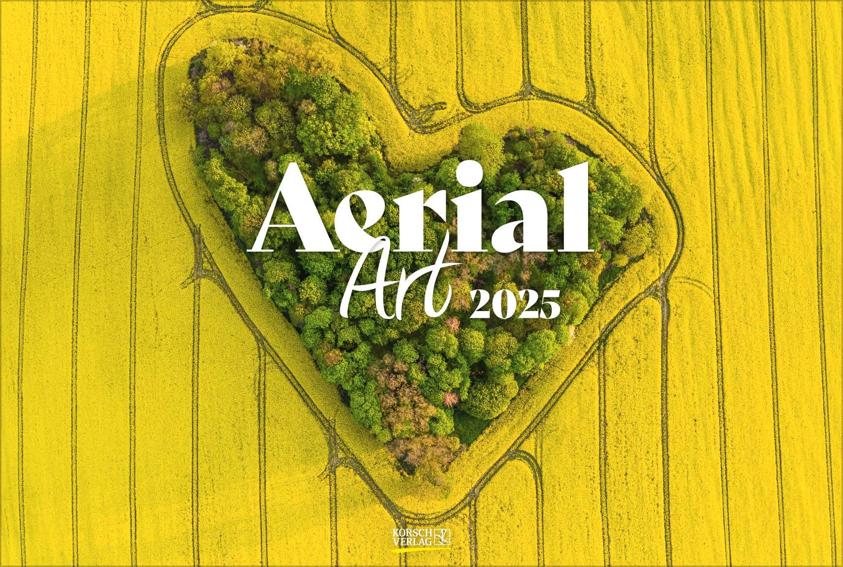 Aerial Art 2025: Großer Foto-Wandkalender mit den schönsten Bilder unserer Erde von oben. PhotoArt Panorama Querformat: 58x39 cm. book