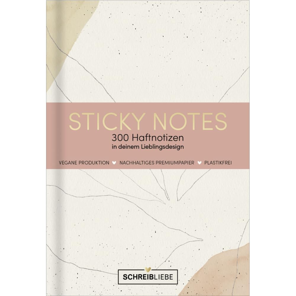 Sticky Notes Harmonie: Notizzettel-Set, selbstklebende Haftnotizen, für alle Oberflächen in 6 verschieden Motiven, 300 Sticker - SchreibLiebe Parents & Children