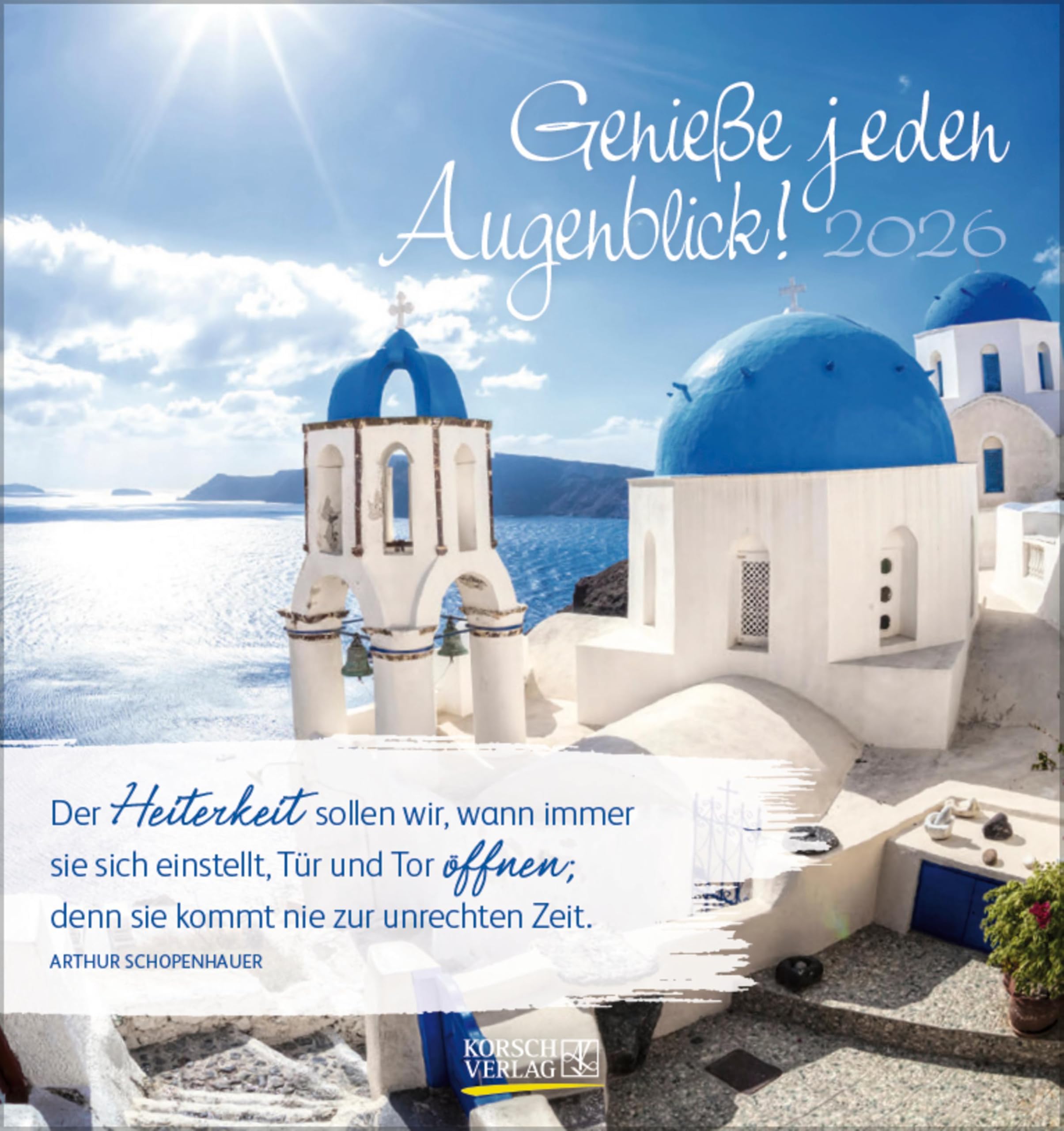 Genieße jeden Augenblick 2026: aufstellbarer Postkartenkalender Photography