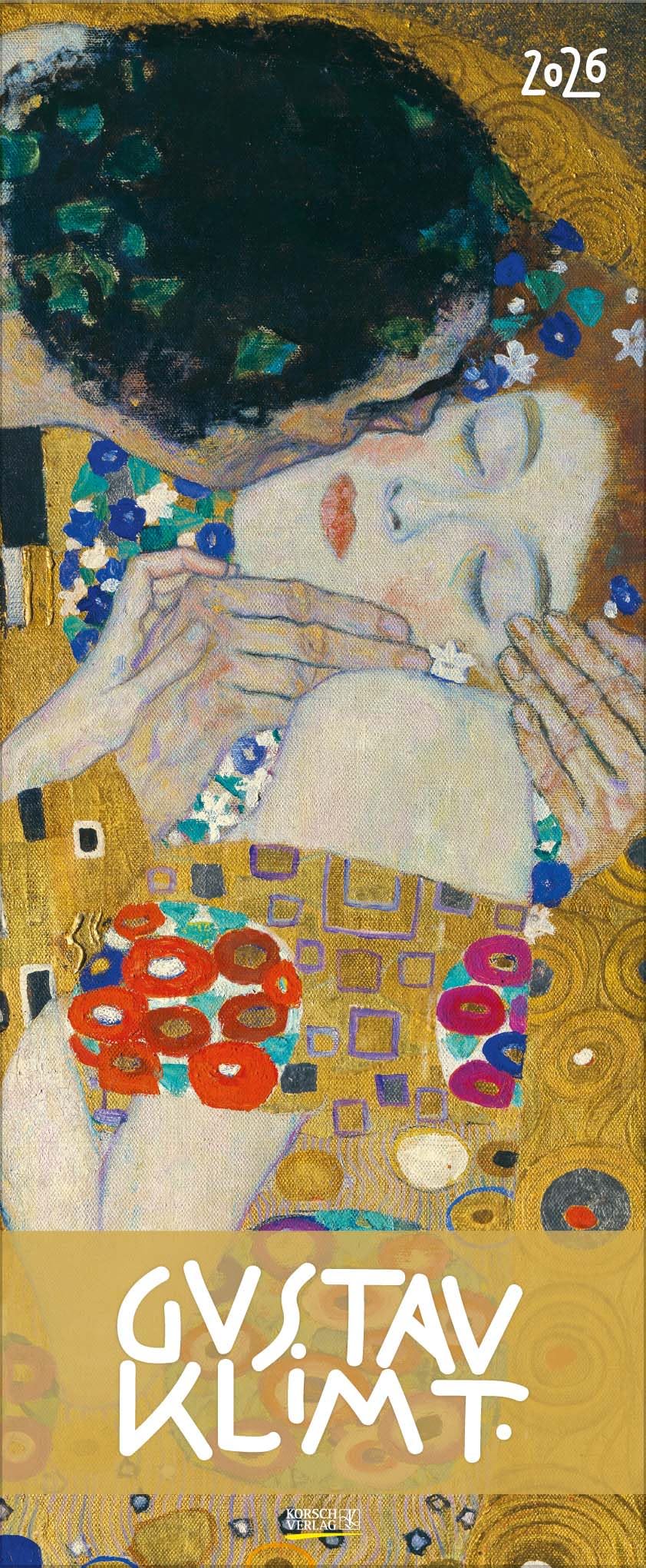 Gustav Klimt 2026: Kunstkalender mit Werken des Künstlers Gustav Klimt, Jugendstil. Wandkalender im Hochformat: 28,5 x 69 cm Film, Art & Culture
