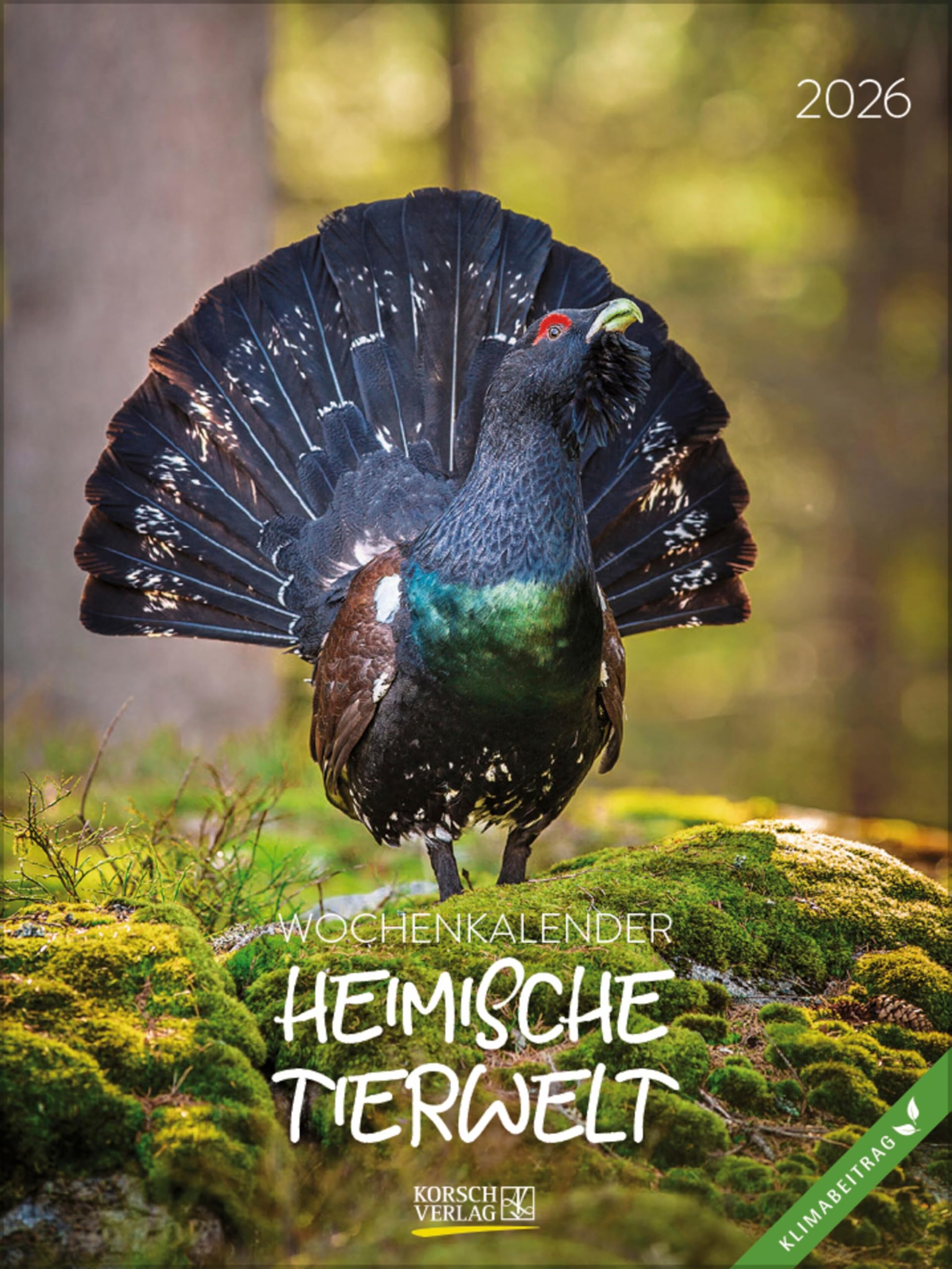 Heimische Tierwelt 2026: Foto-Wochenkalender. Klimaneutrale Herstellung. Photography