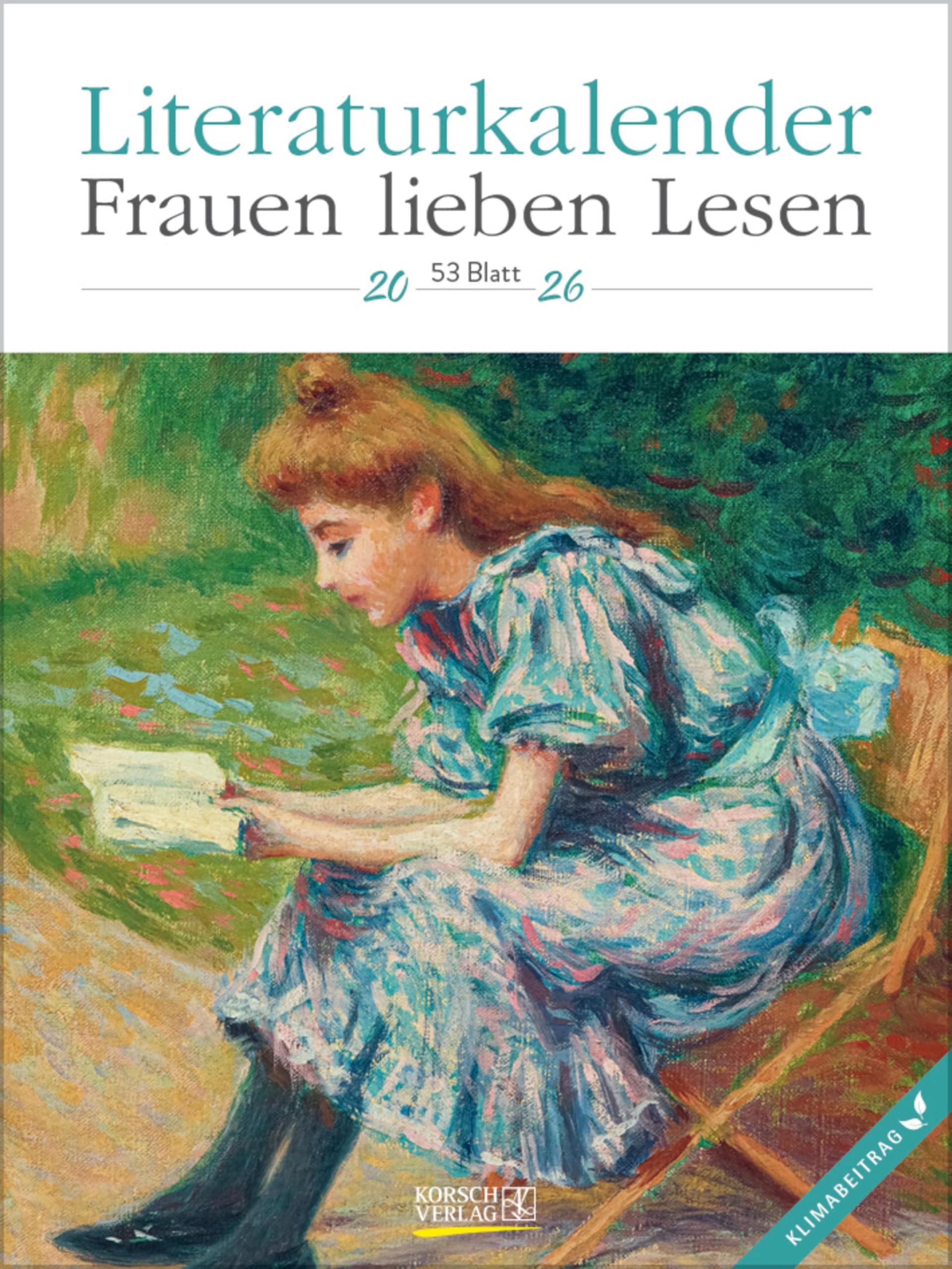 Literaturkalender Frauen lieben Lesen 2026: Literarischer Wochenkalender * 1 Woche 1 Seite * literarische Zitate und Bilder * Klimaneutrale Produktion * 24 x 32 cm Photography
