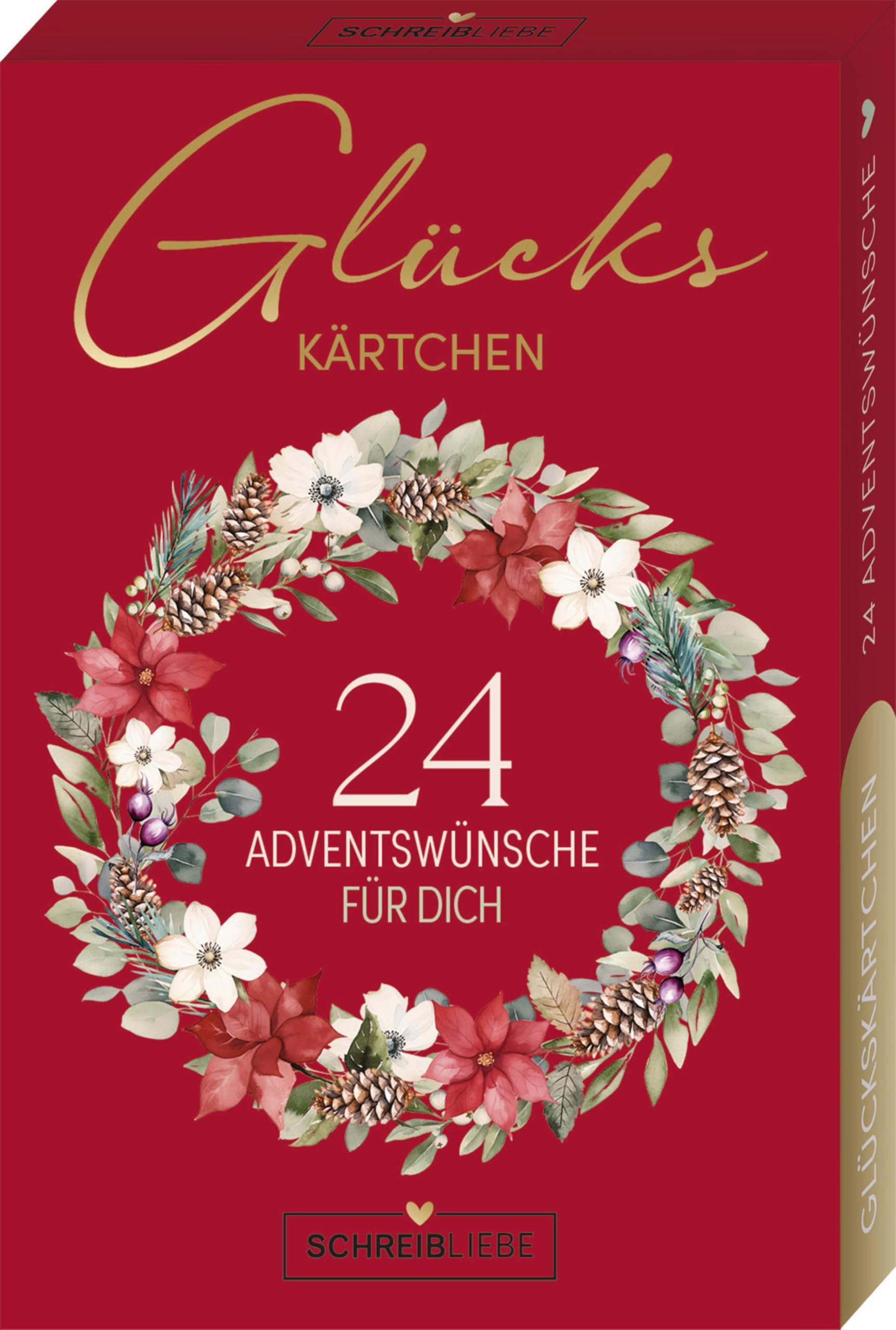 Glückskärtchen Advent-24 Adventswünsche Leisure, Home & Garden