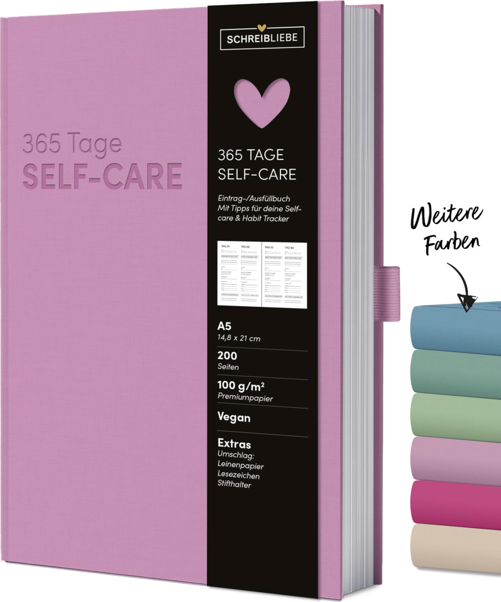 Self-care-Tagebuch Flieder Lifestyle