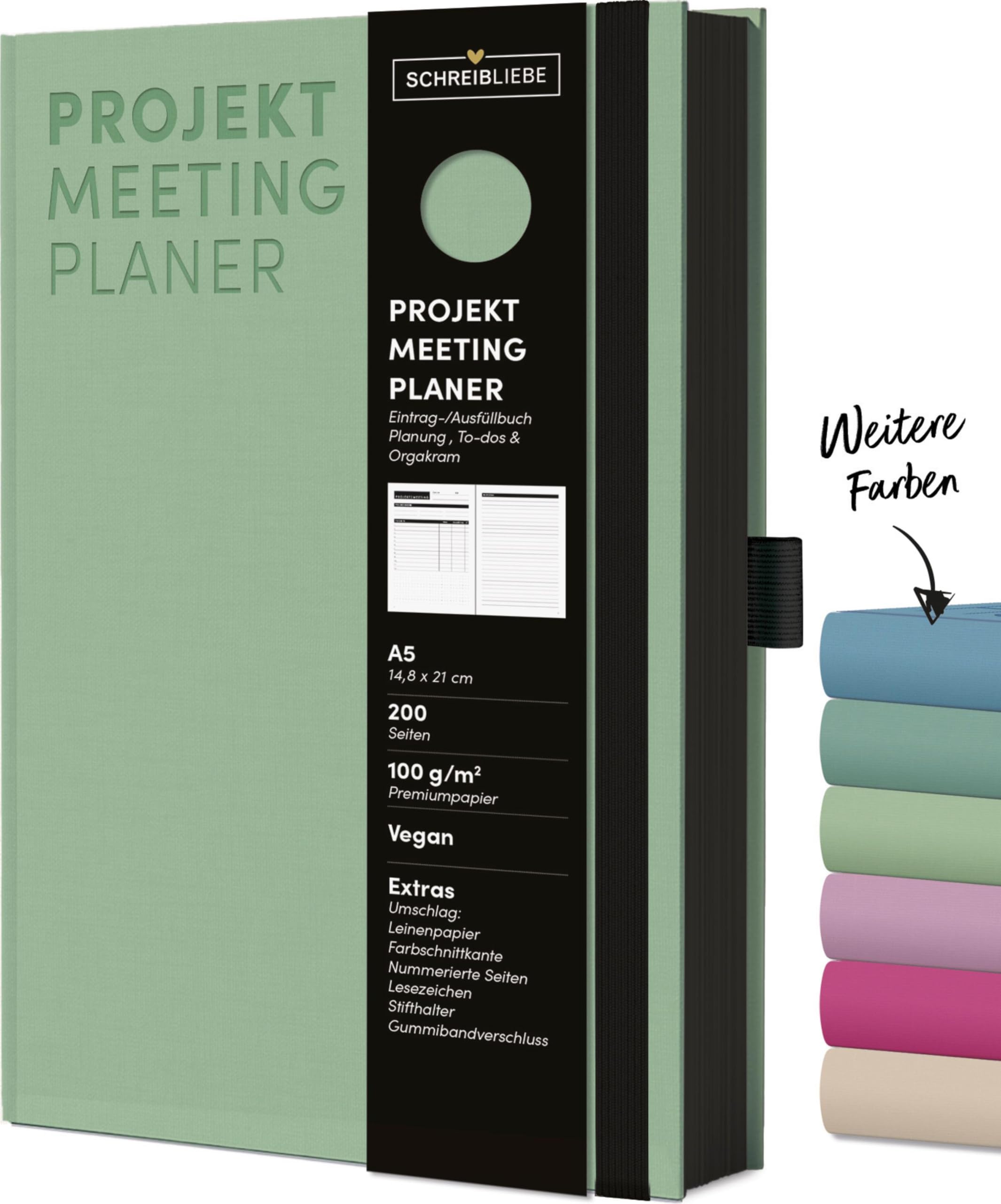 Projekt-Meeting-Planer Mint Business, Finance & Career