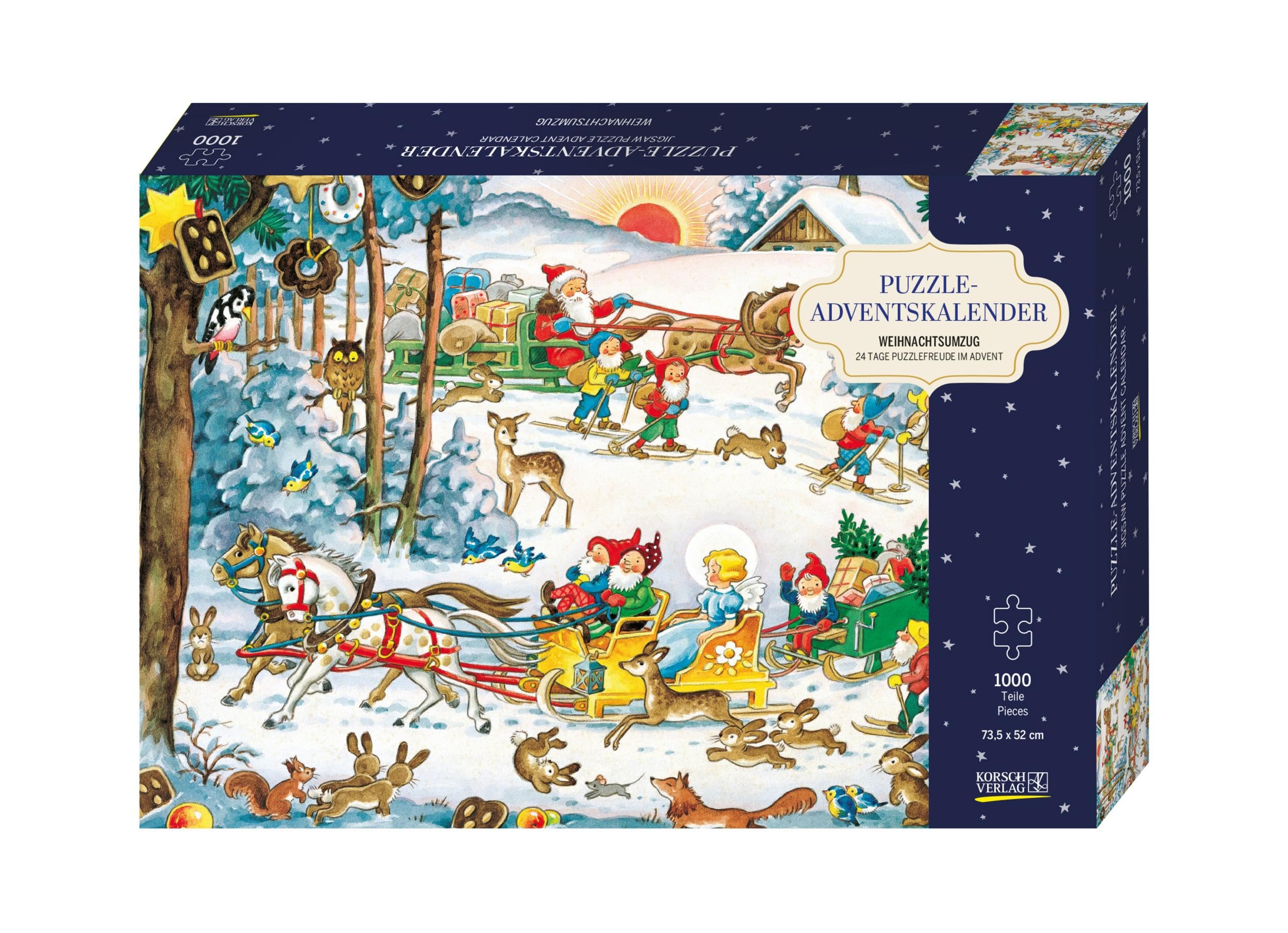 Puzzle-Adventskalender 'Weihnachtsumzug' Film, Art & Culture