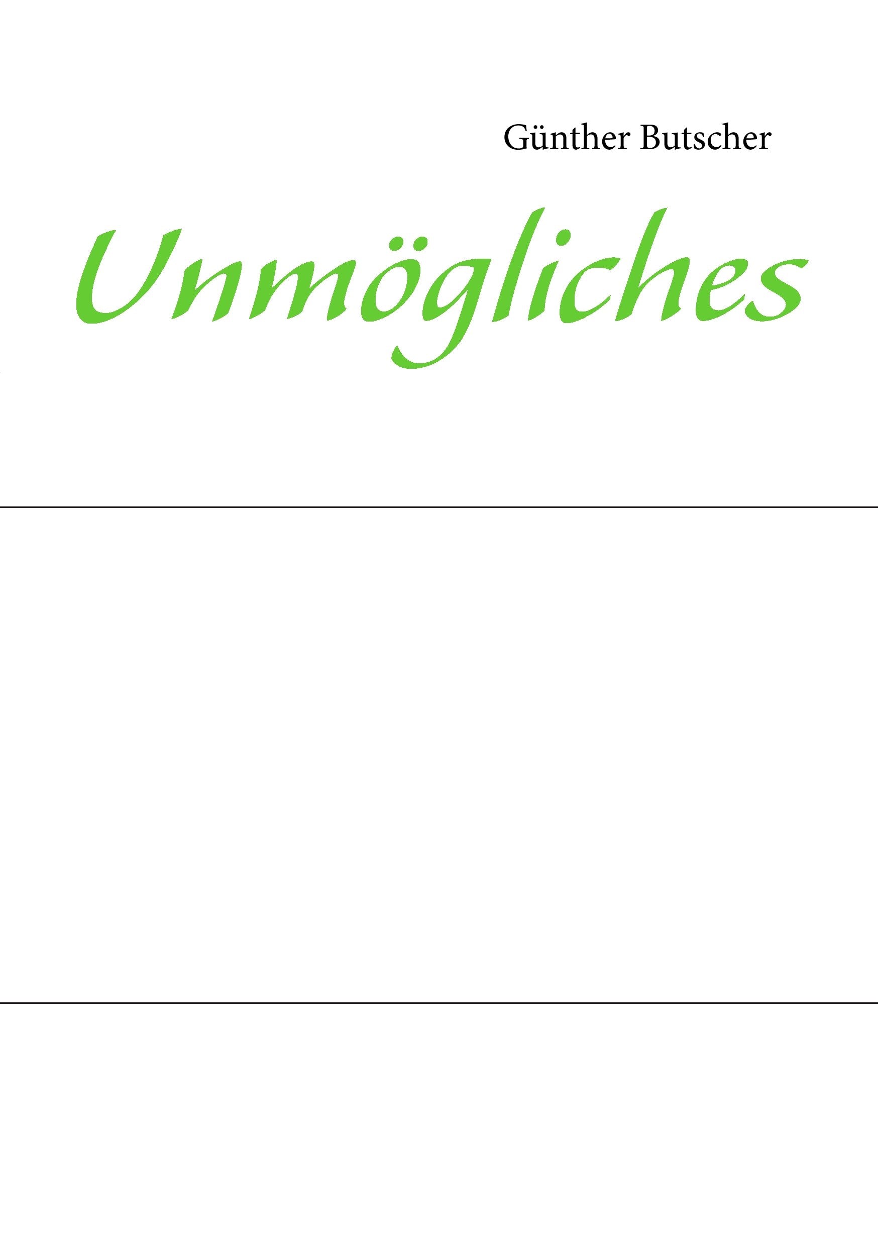Product Image: Unmögliches