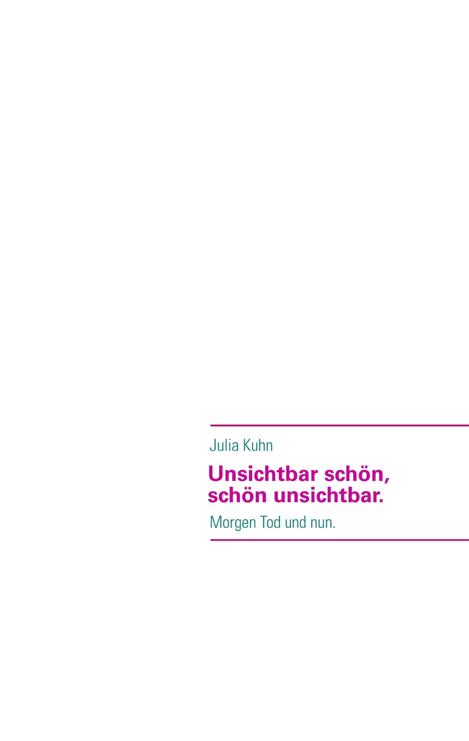 Unsichtbar schön, schön unsichtbar. Poetry