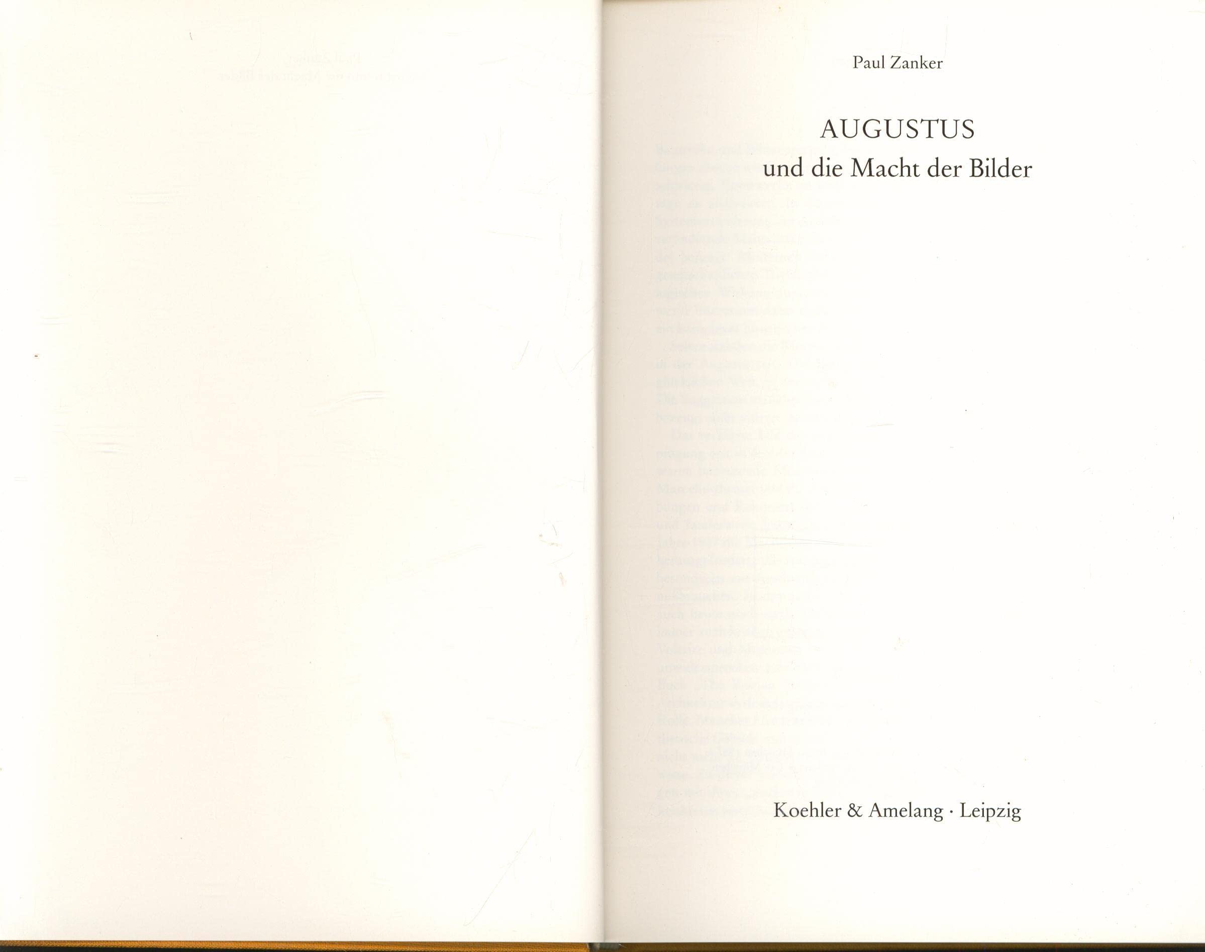 Augustus und die Macht der Bilder Books
