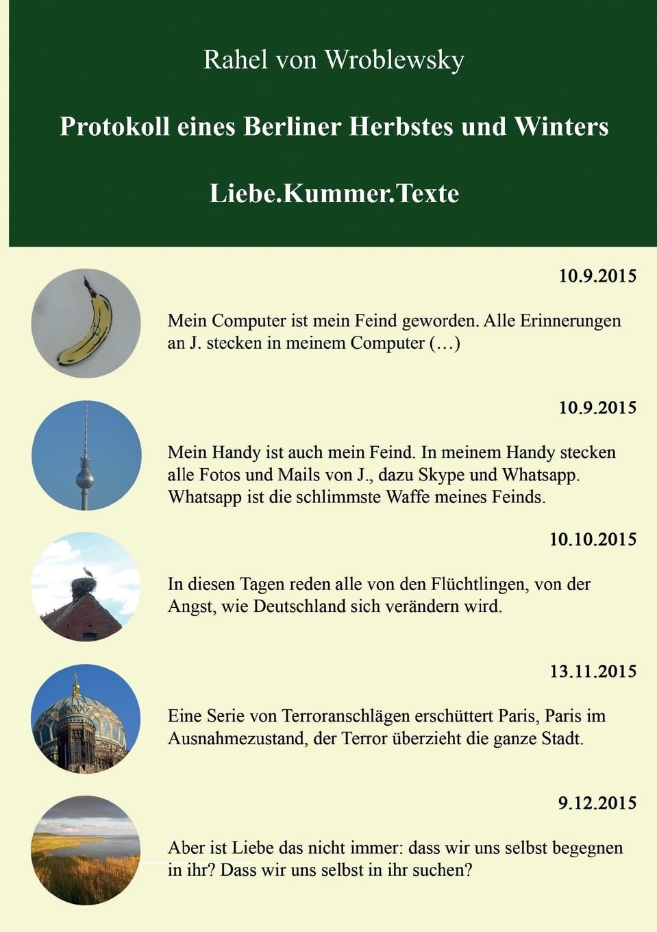 Protokoll eines Berliner Herbstes und Winters: Liebe.Kummer.Texte Personalities