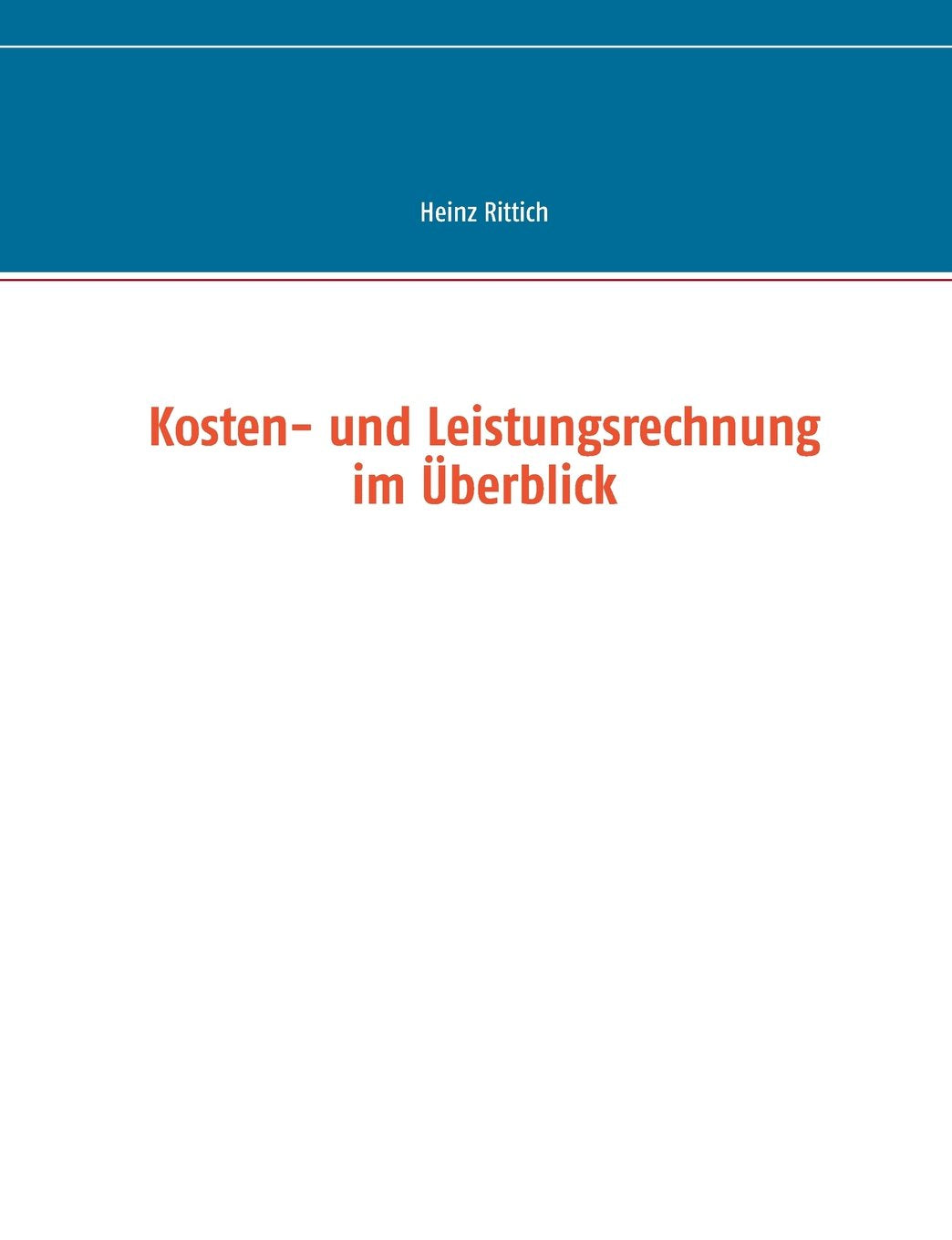 Kosten- und Leistungsrechnung im Überblick Law