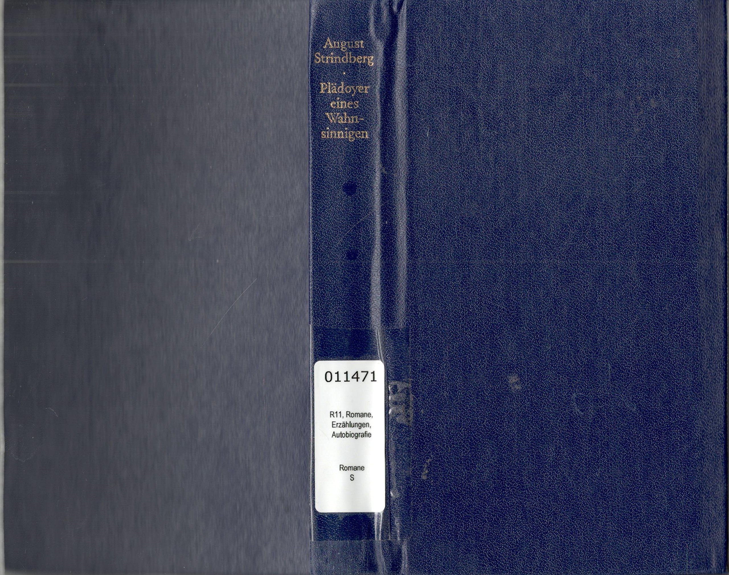Product Image: August Strindberg: Plädoyer eines Wahnsinnigen