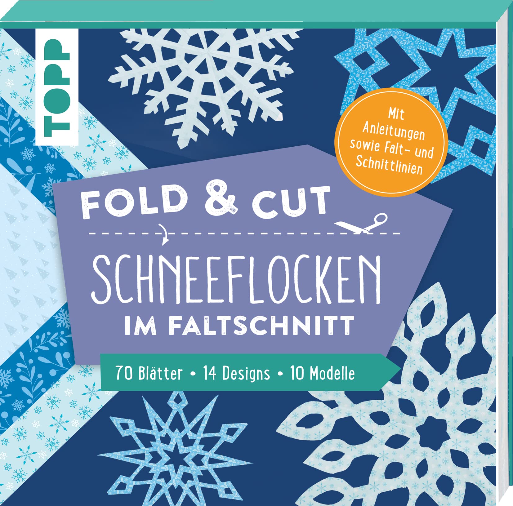Fold & cut: Schneeflocken im Faltschnitt. Mit Anleitungen sowie Falt- und Schnittlinien Hobbies & Crafts
