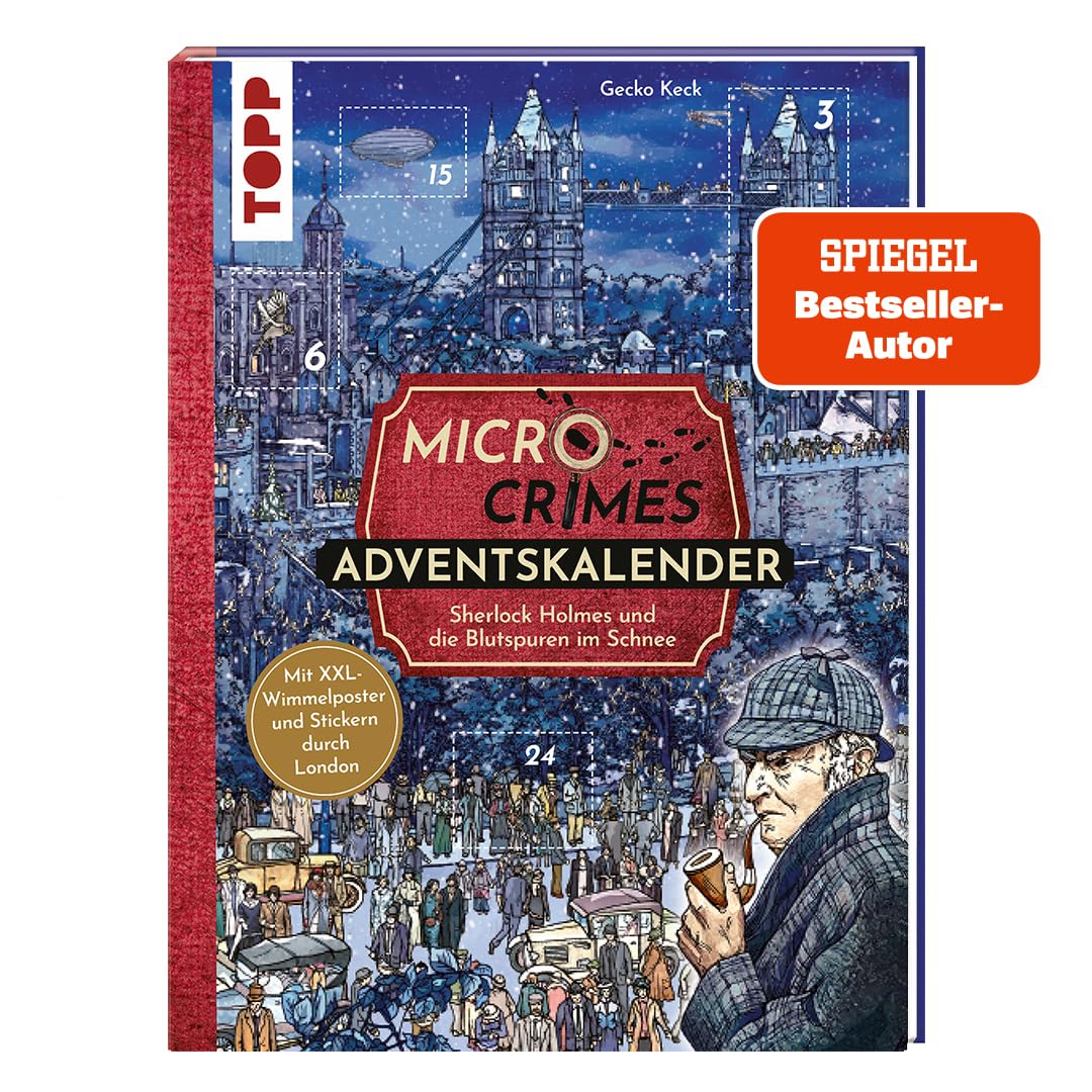 Micro Crimes Adventskalender - Sherlock Holmes und die Blutspuren im Schnee. Mit XXL-Wimmelposter und Stickern durch London Contemporary literature