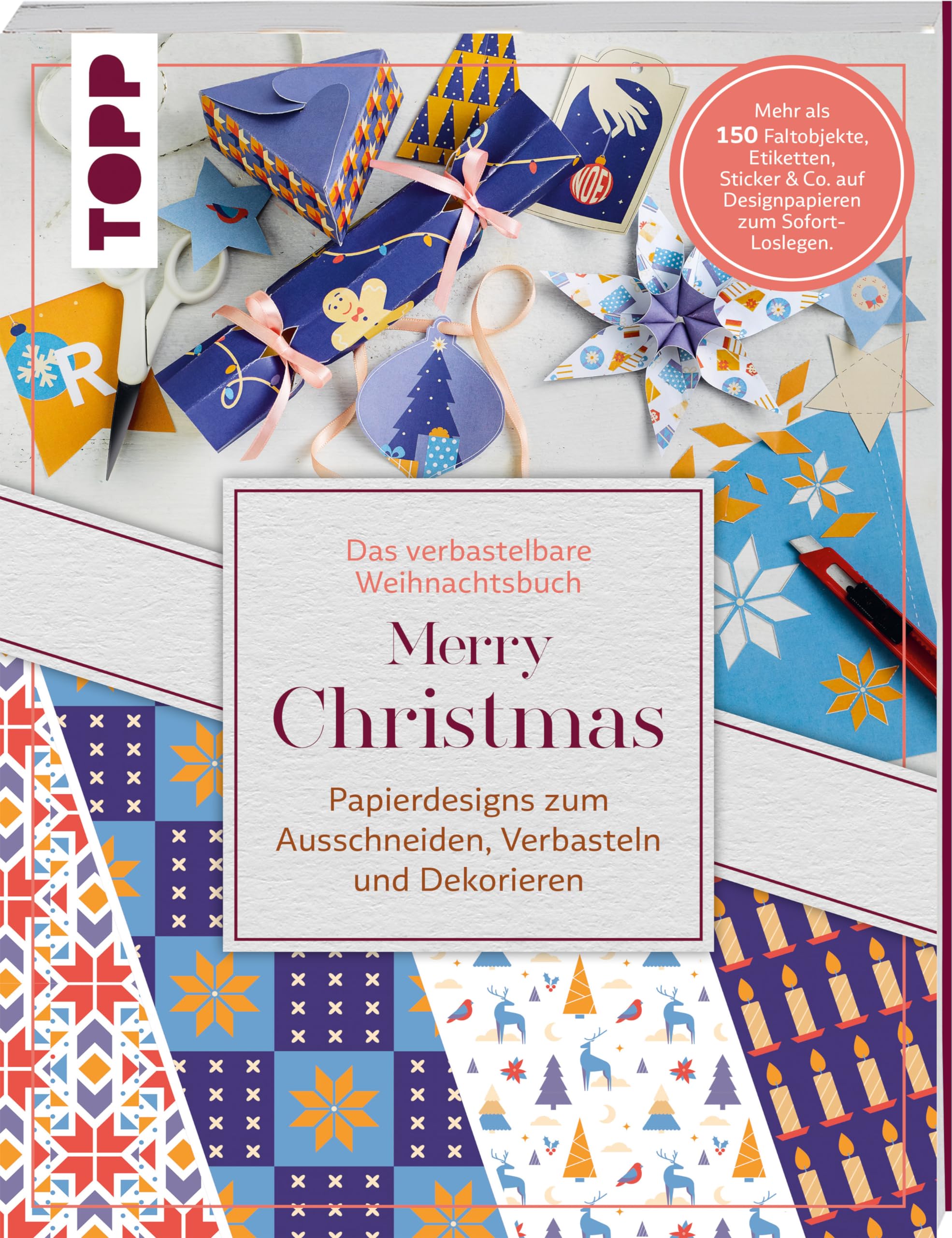Verbastelbares Weihnachtsbuch: Merry Christmas. Papierdesigns zum Ausschneiden, Verbasteln & Dekorieren. Hobbies & Crafts