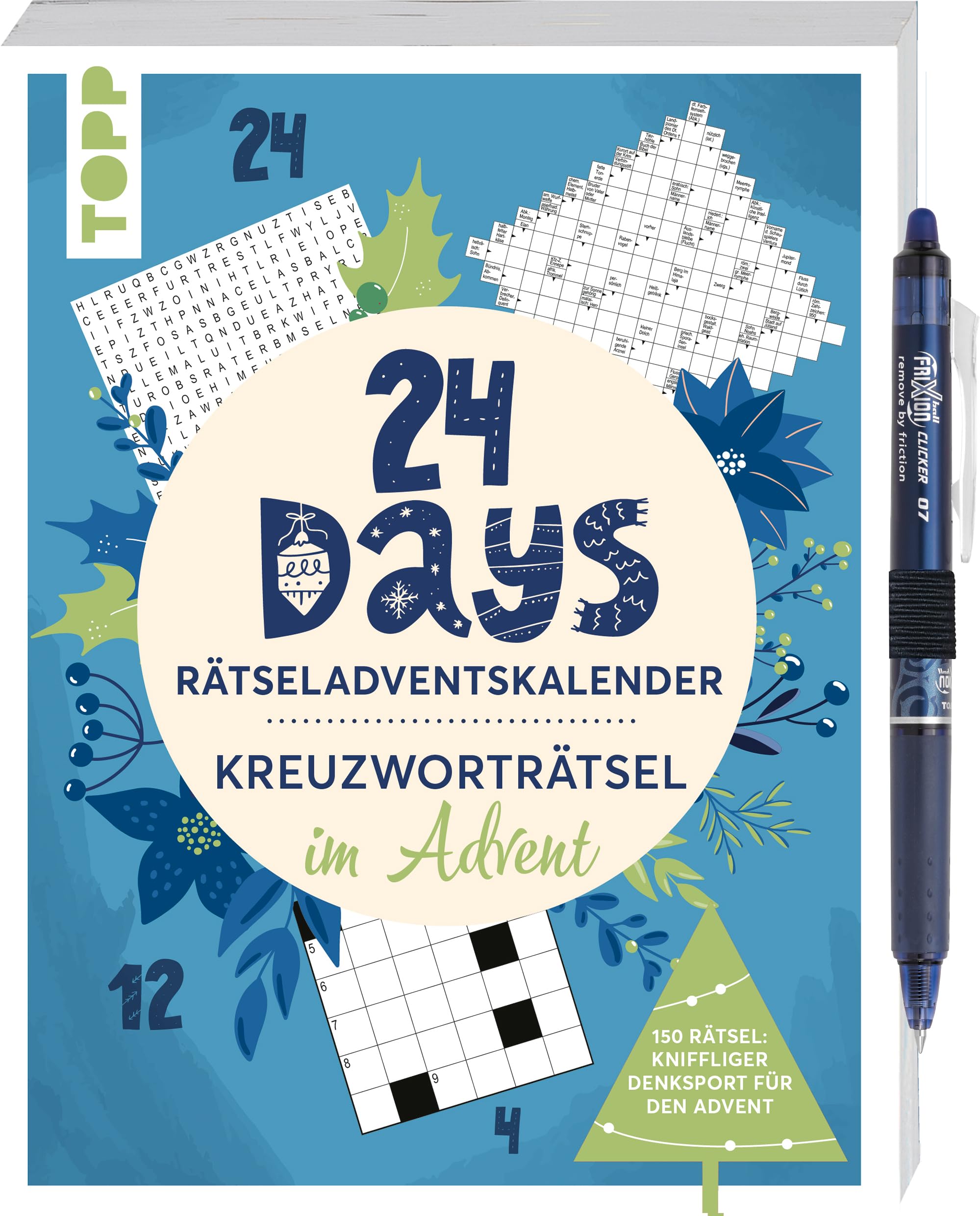 24 Days RÄTSELADVENTSKALENDER - Kreuzworträtsel im Advent Lifestyle
