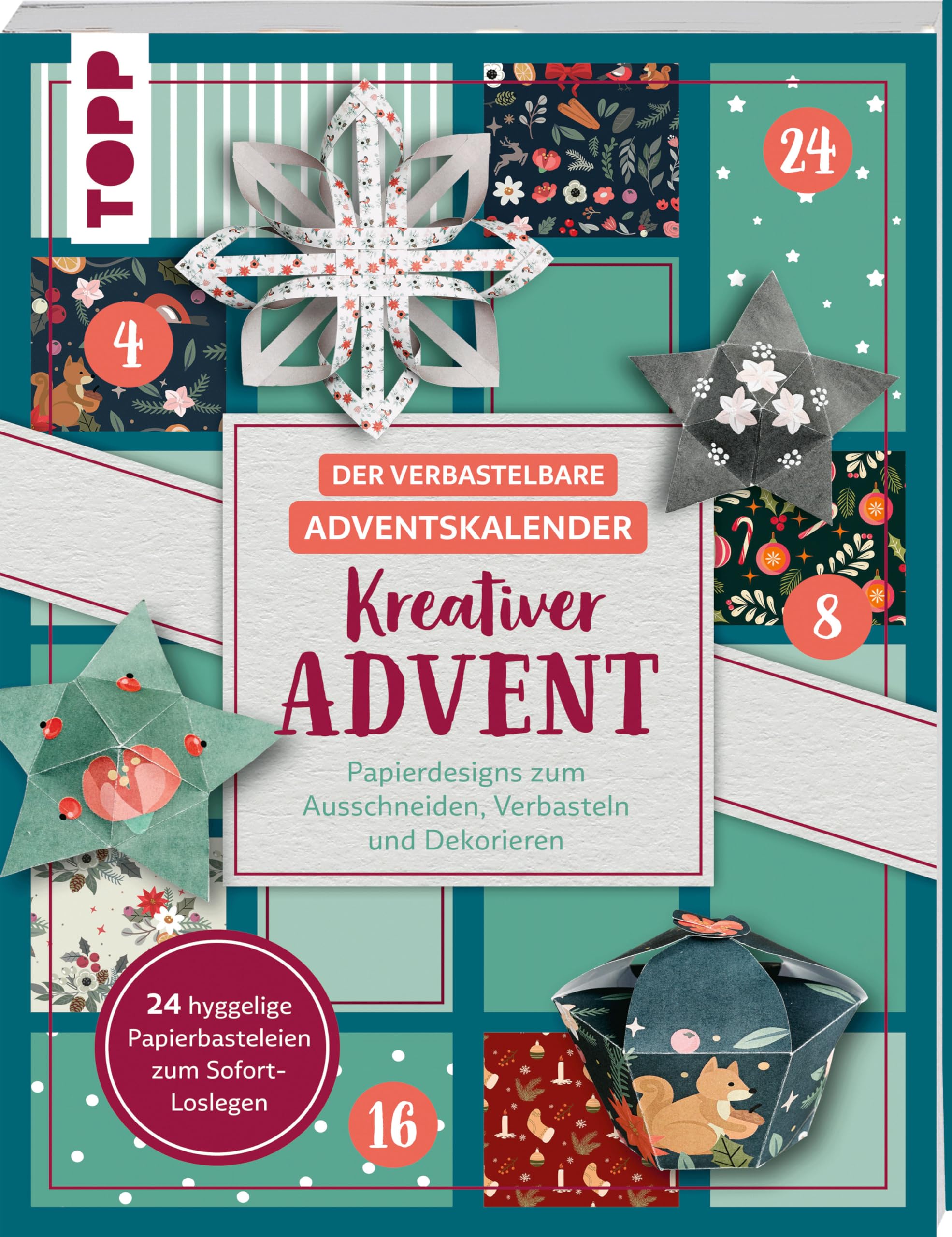 Der verbastelbare Adventskalender: Kreativer Advent. Papierdesigns zum Ausschneiden, Verbasteln und Dekorieren. Lifestyle