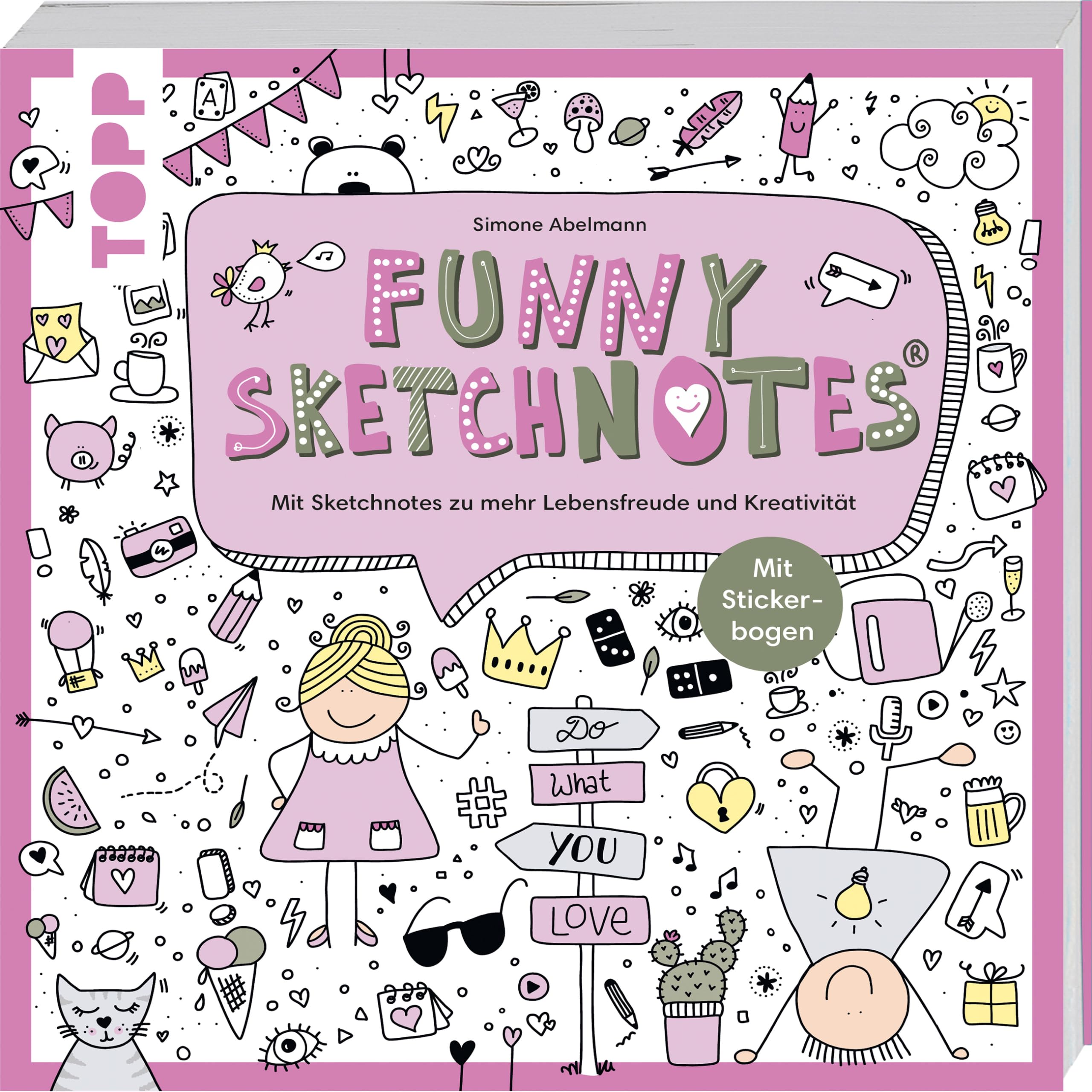 Funny Sketchnotes: Mit Sketchnotes zu mehr Lebensfreude und Kreativität. Mit Sticker-Bogen Film, Art & Culture