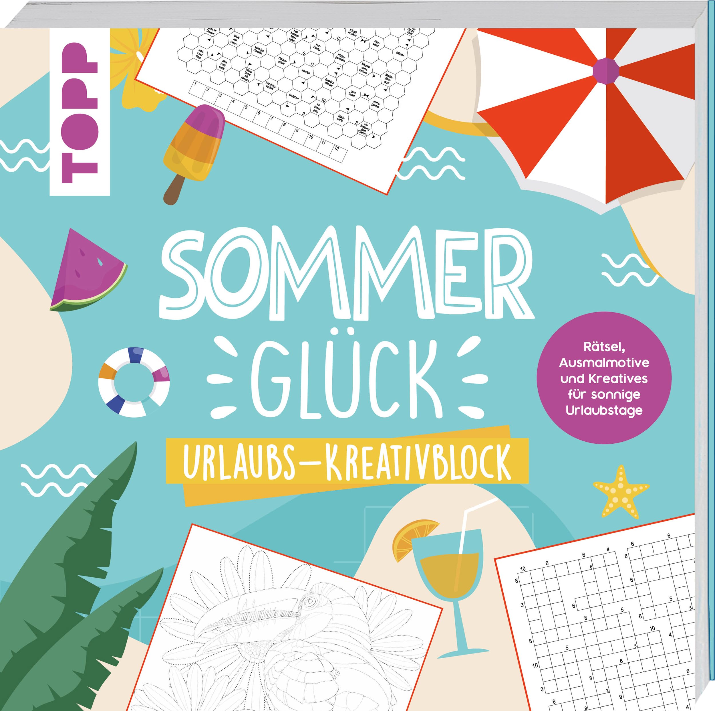 Sommerglück - Urlaubs-Kreativblock Arts & Music