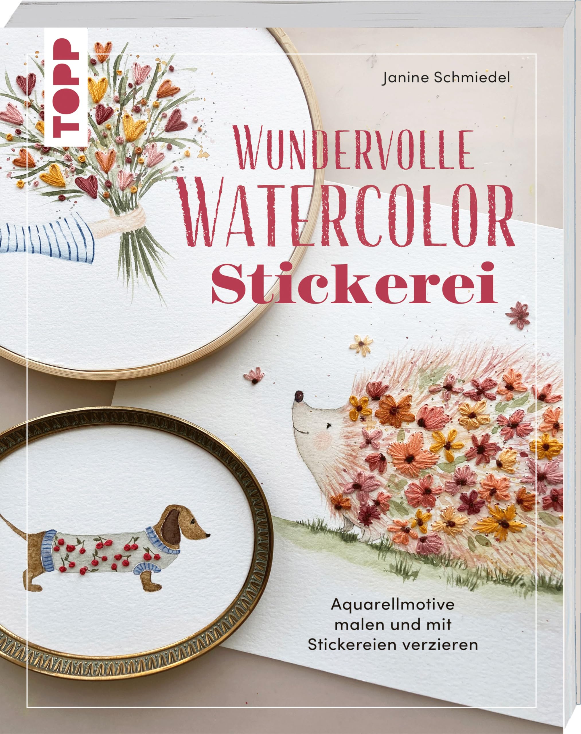 Wundervolle Watercolor Stickerei Arts & Music