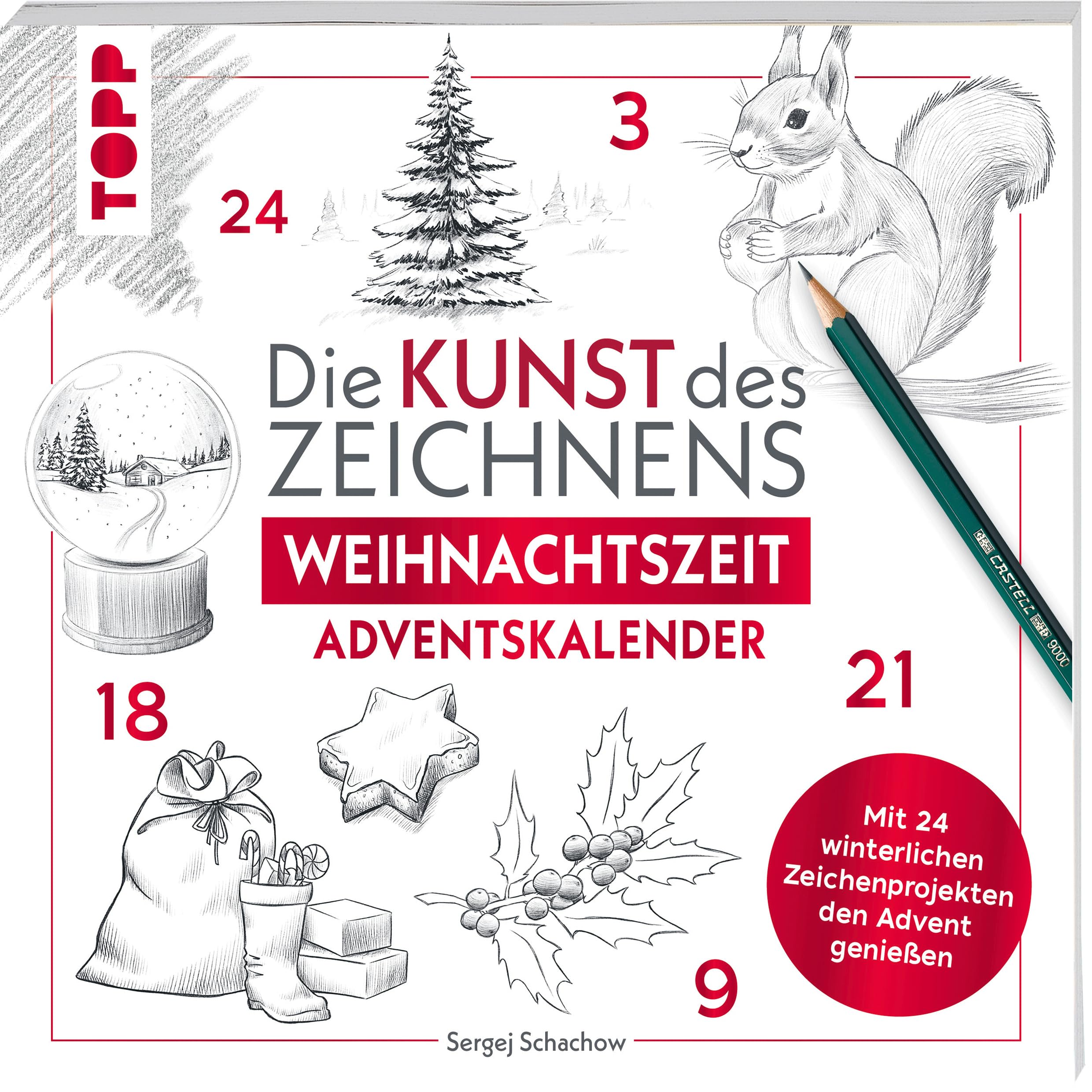 Kunst des Zeichnens Weihnachtszeit - Adventskalender Arts & Music