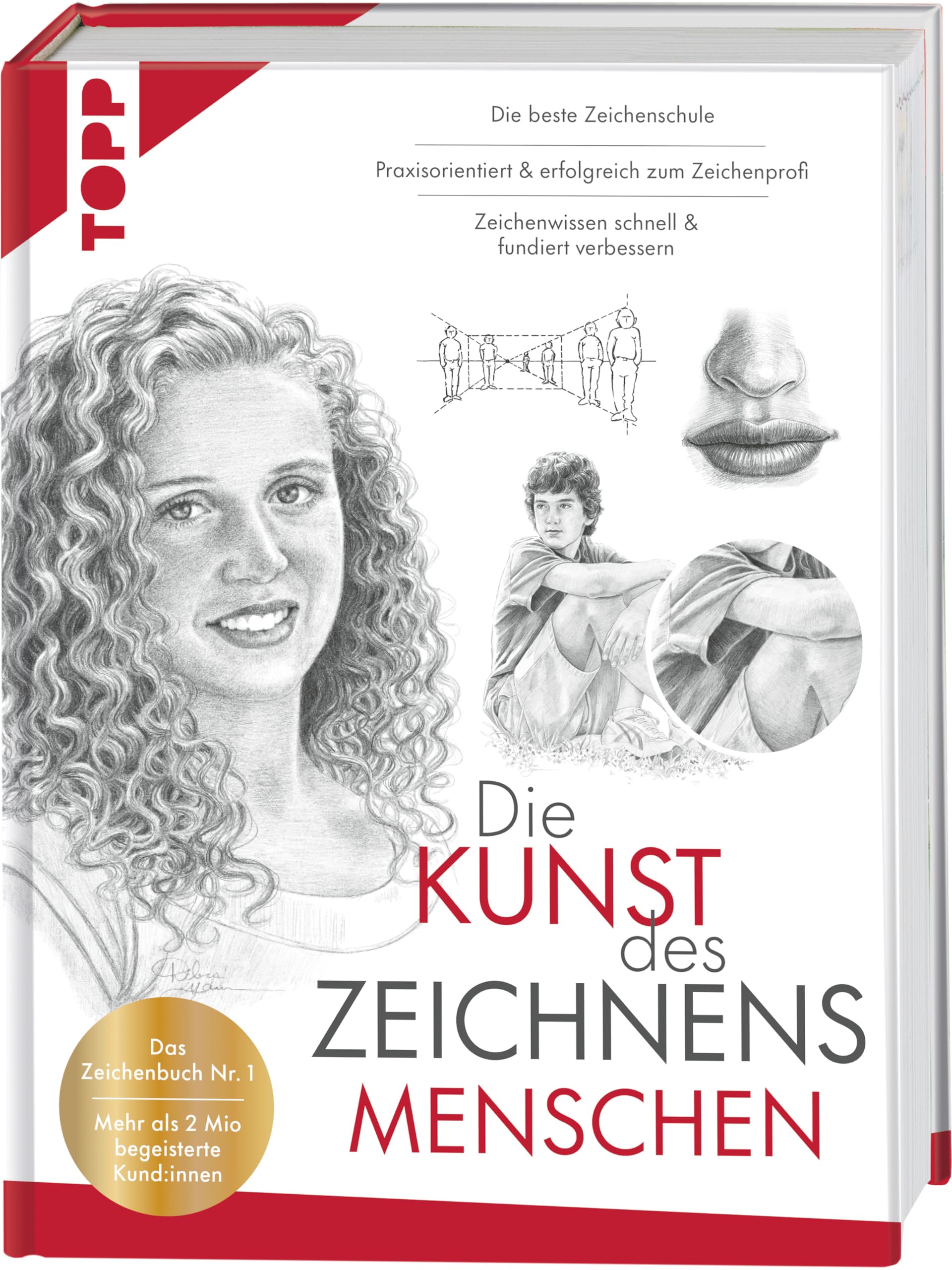 Die Kunst des Zeichnens Menschen. Die beste Zeichenschule Arts & Music