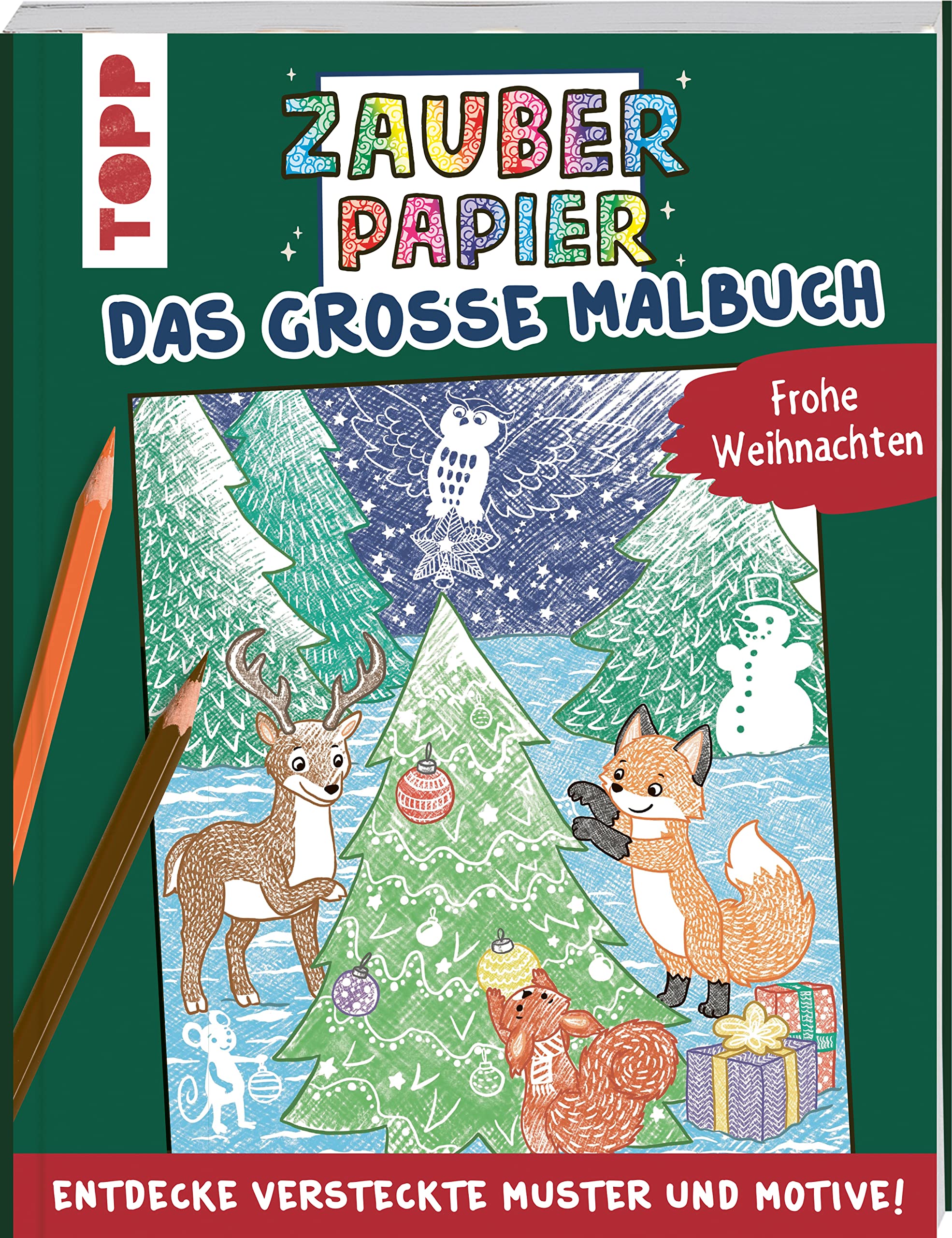 Zauberpapier - Das große Malbuch - Frohe Weihnachten: Entdecke versteckte Muster und Motive! (Zauberpapier Malbücher) Leisure, Home & Garden